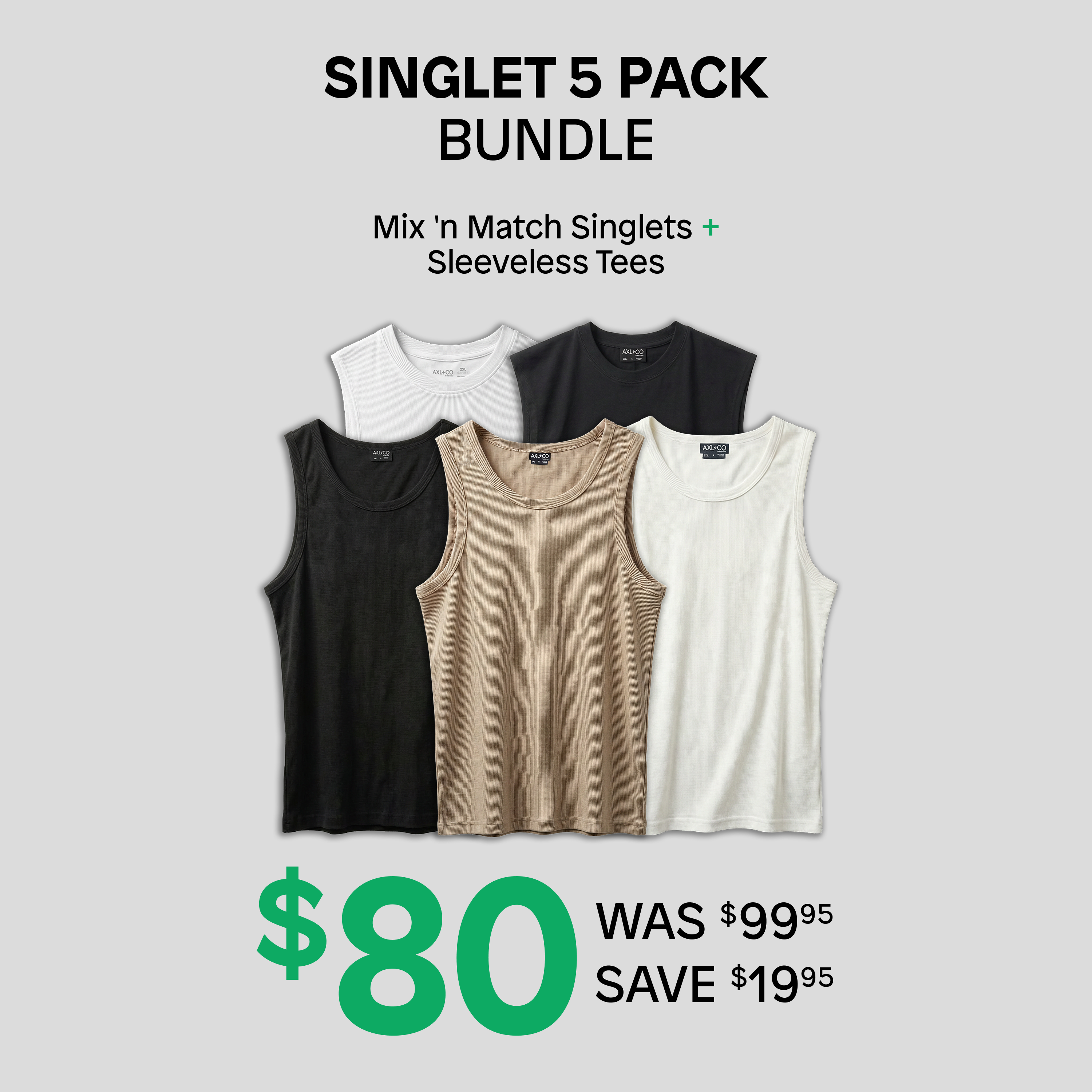 Singlet 5 Pack Bundle