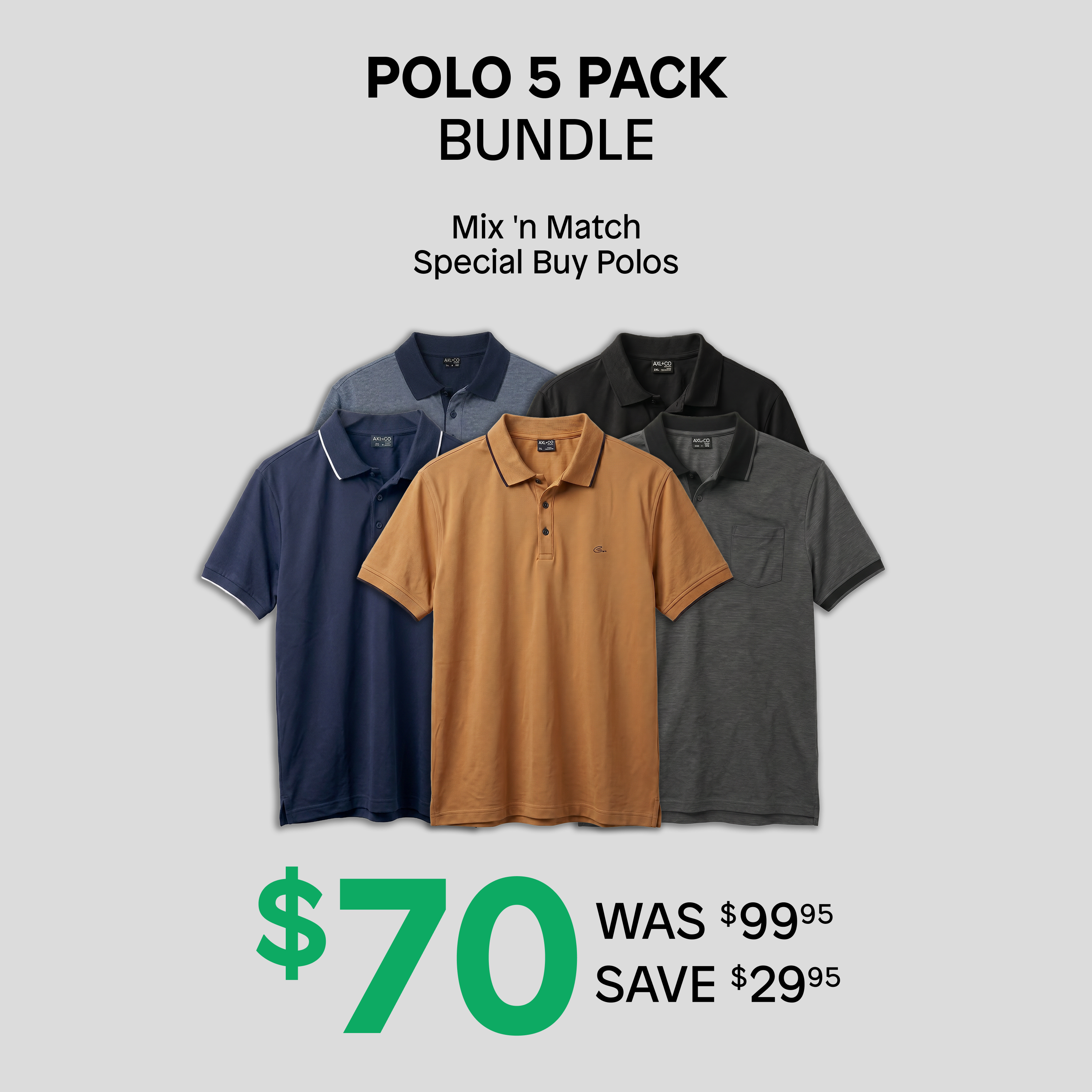 Polos 5 Pack Bundle