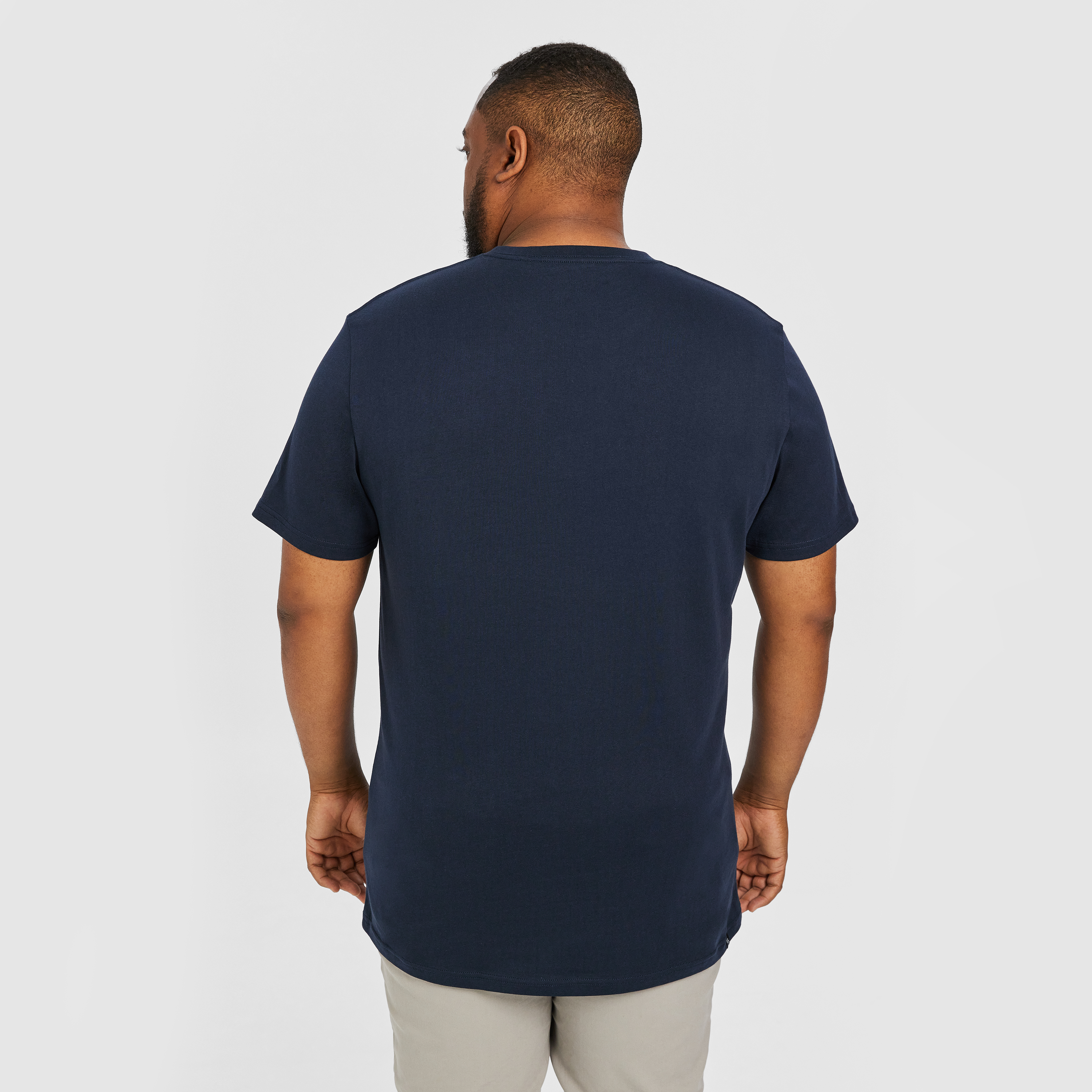 Dark Blue Essential Crew Neck T Shirt