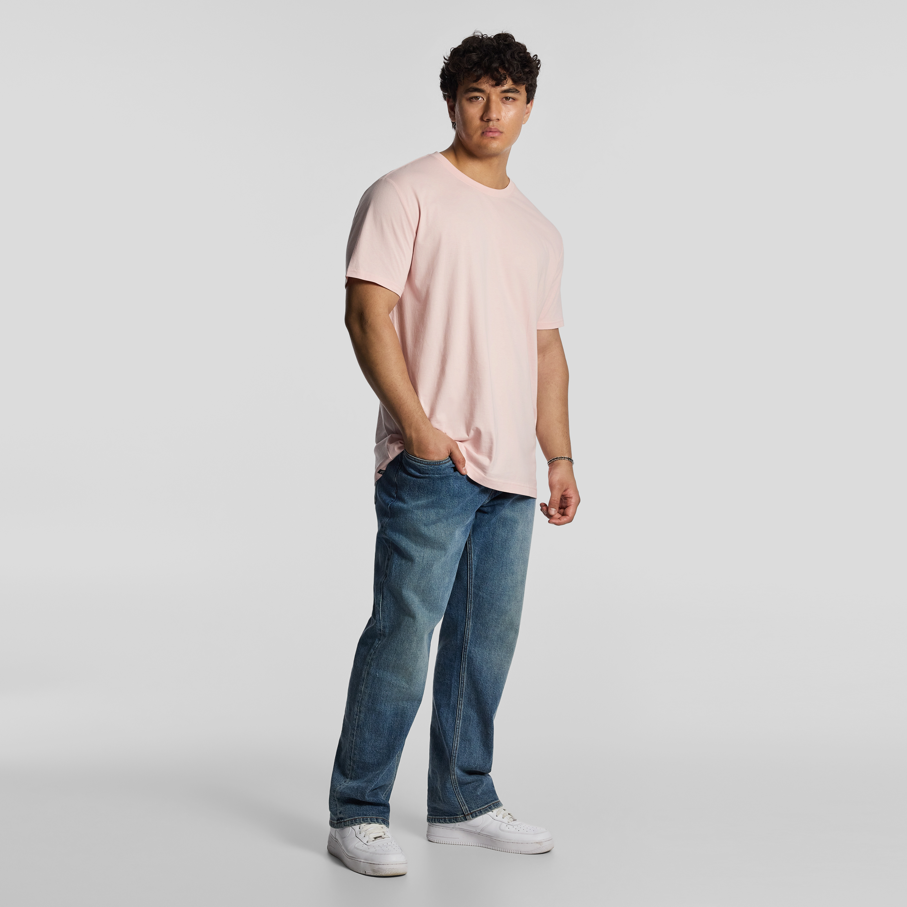 Pink Essential Crew Neck T Shirt