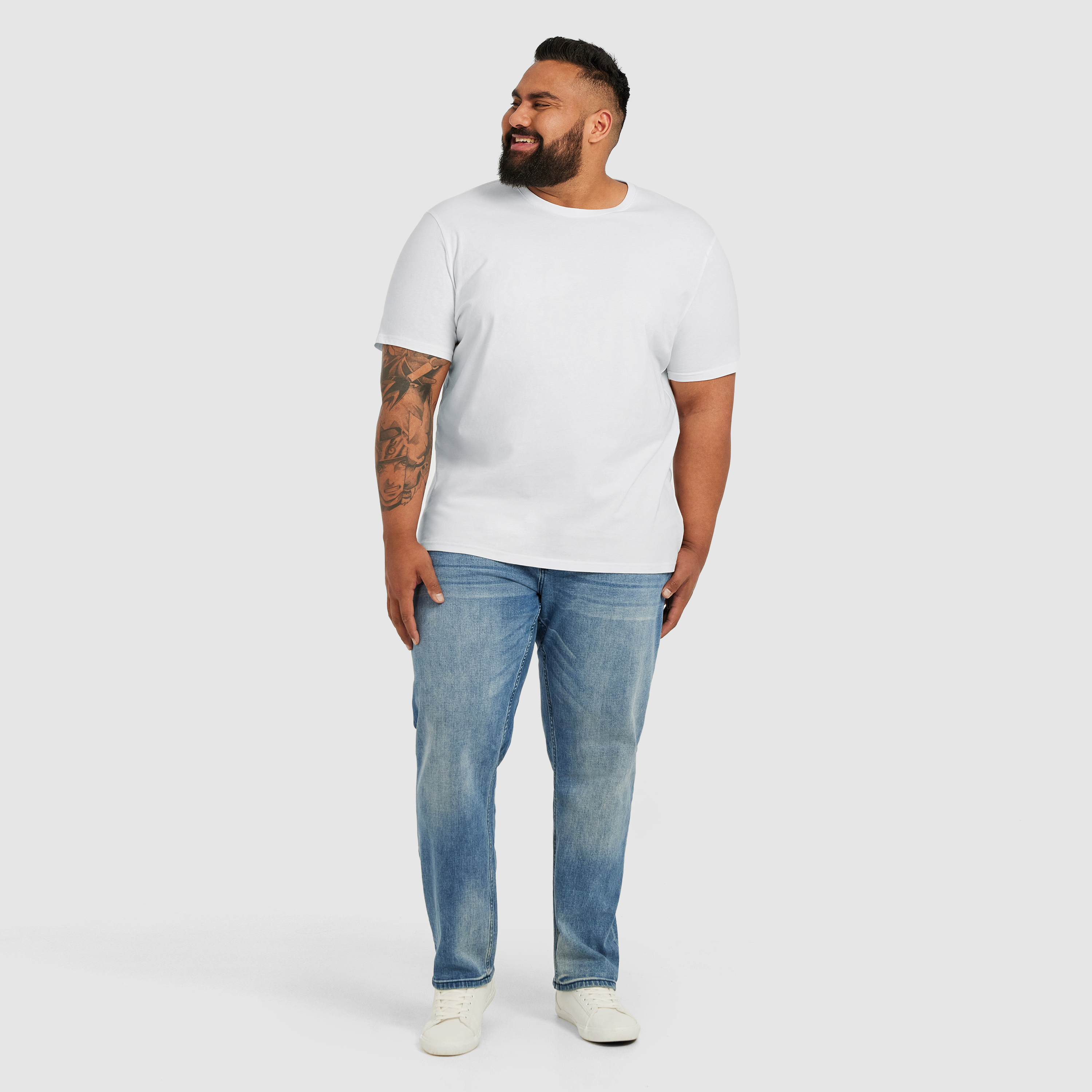 White Essential Crew Neck T Shirt