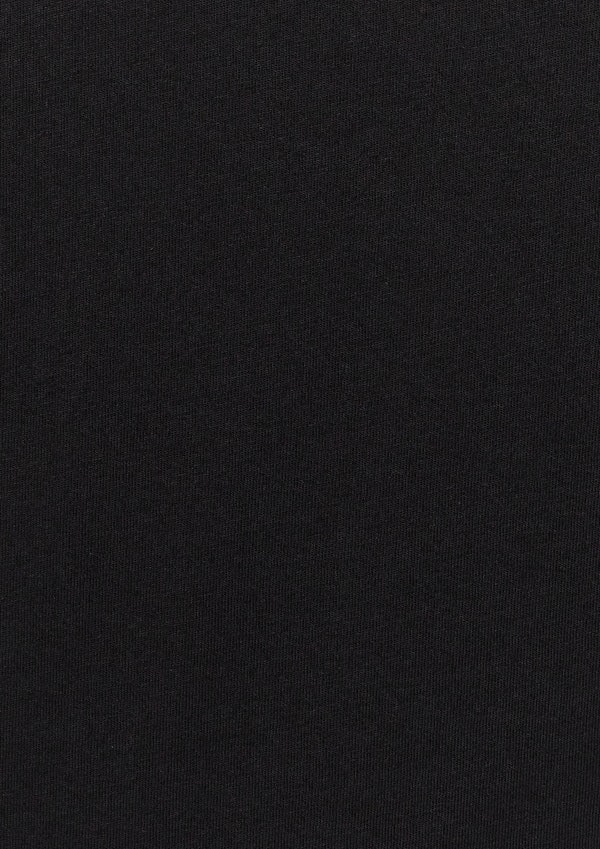 Black Essential V Neck T Shirt