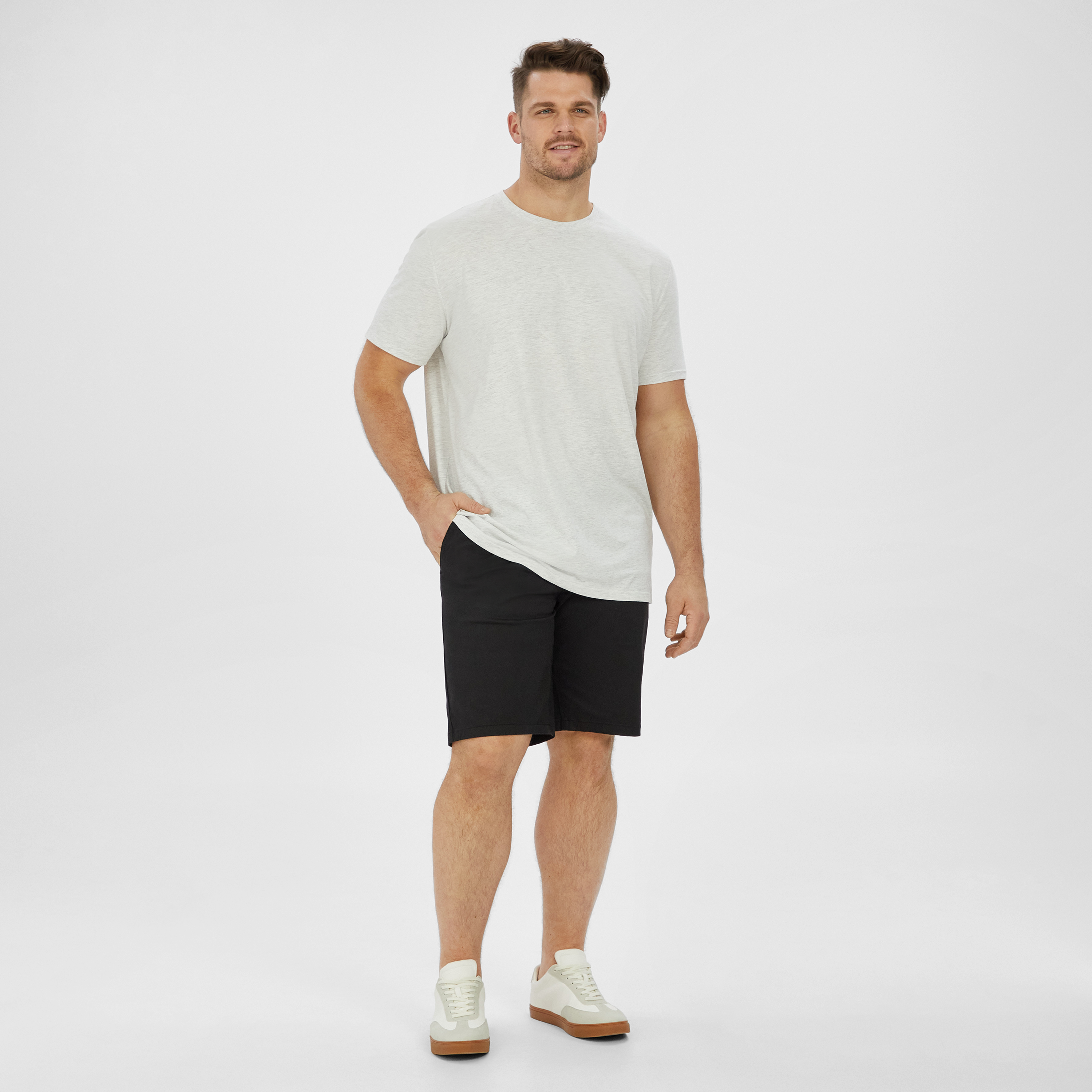 Ice Grey Essential Crew Tee