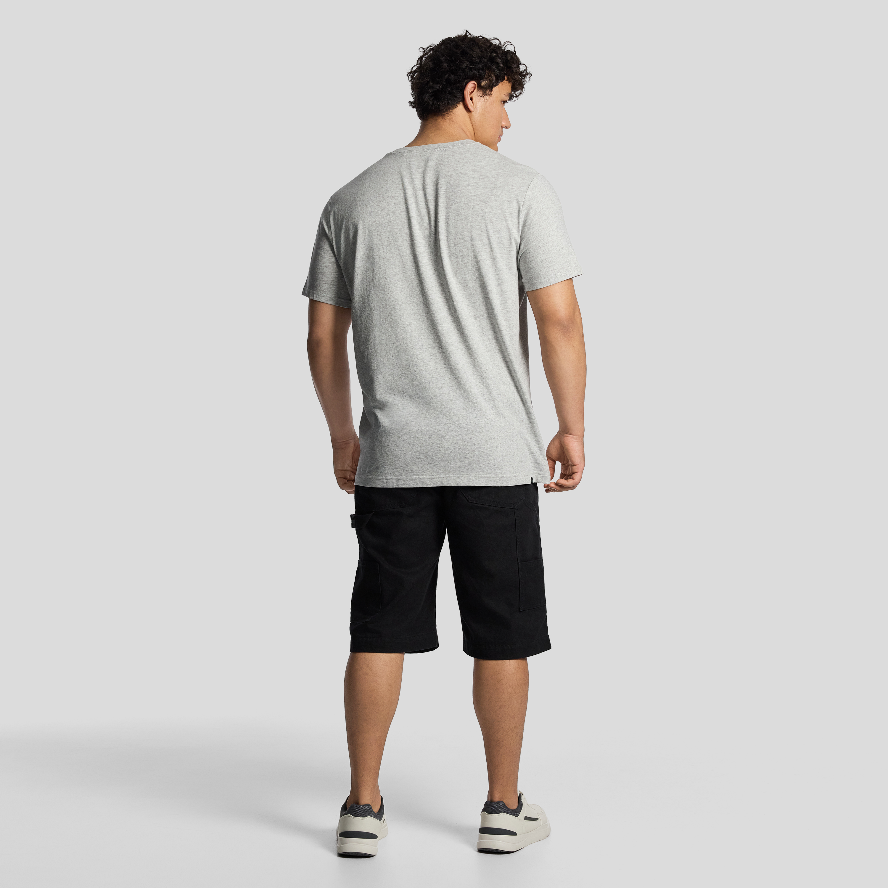 Light Grey Marle Essential Crew Tee
