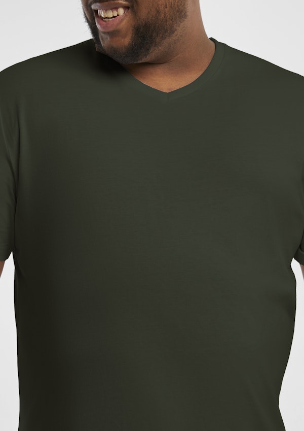 Military Green Essential Crew Tee