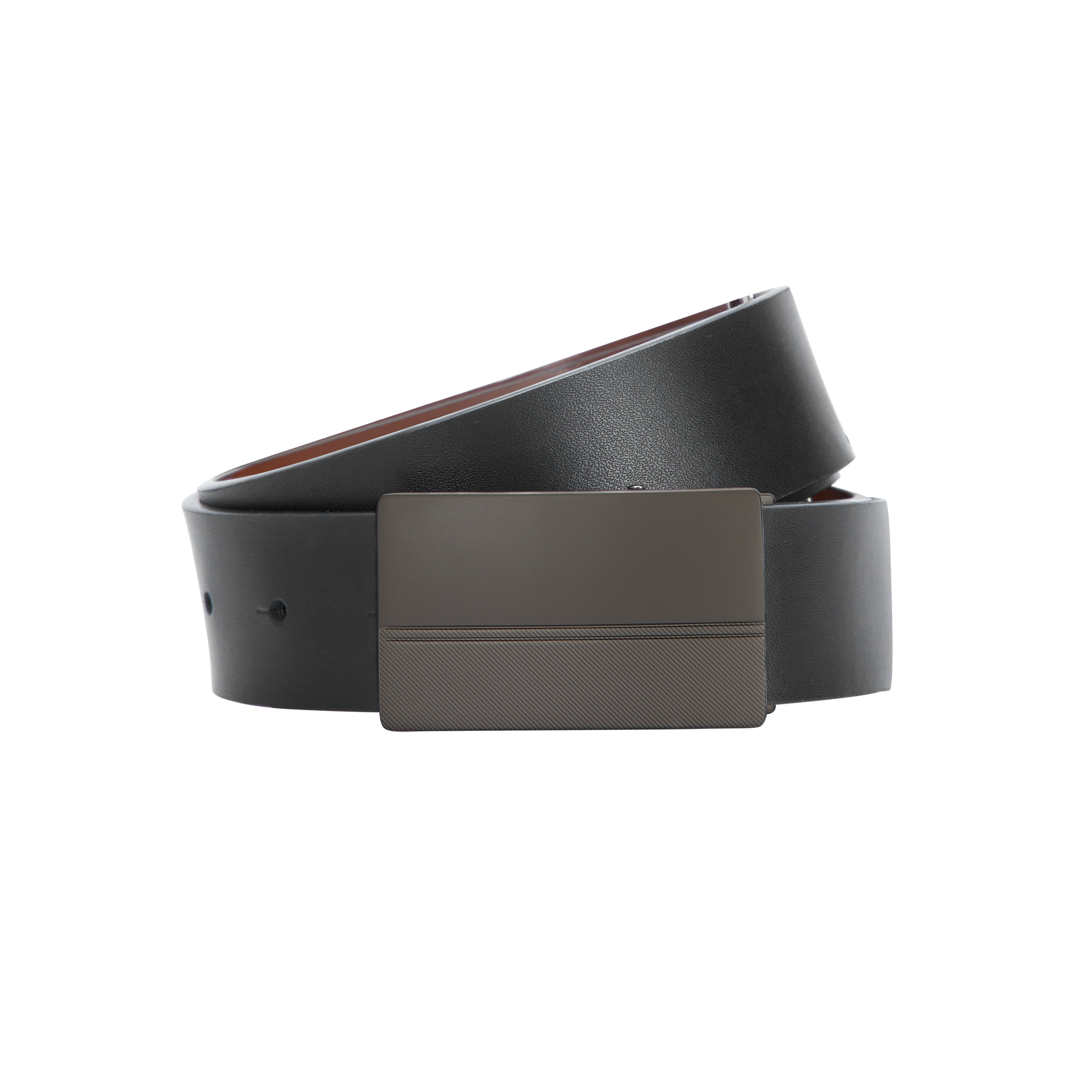 Black Tan Leland Reversible Belt