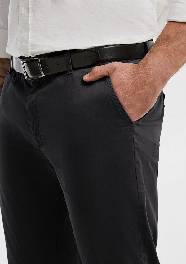 Black Platinum Stretch Slim Fit Chinos