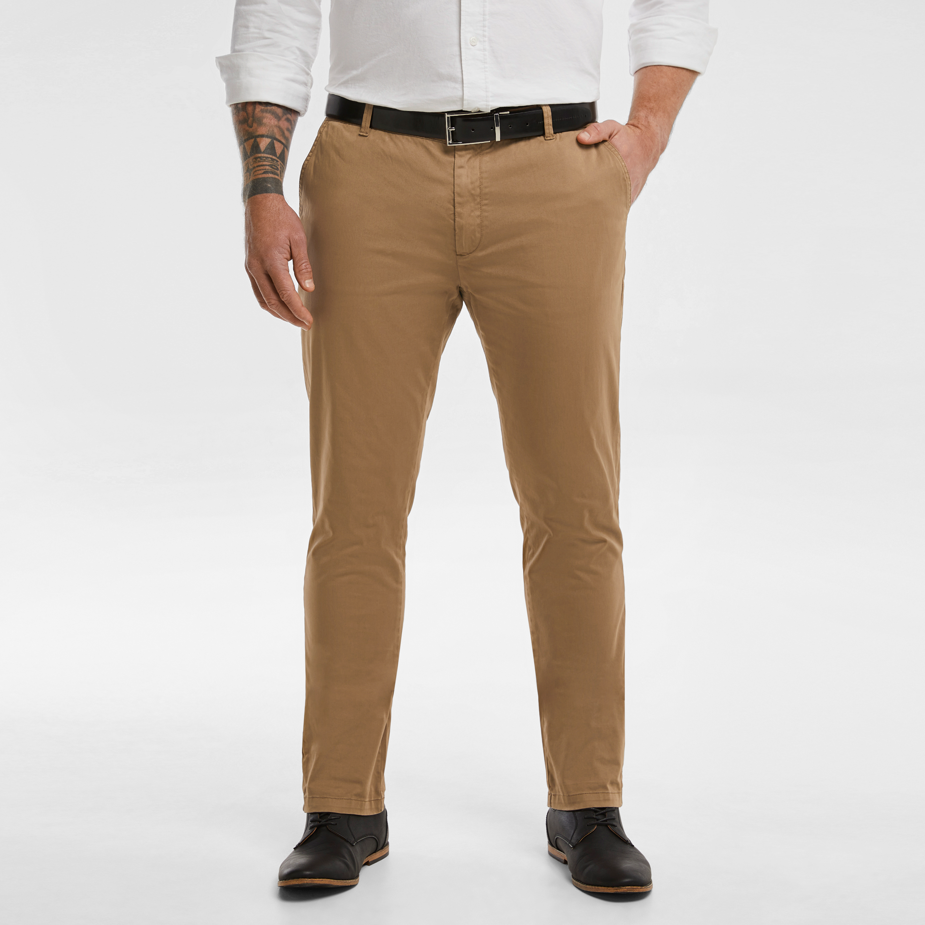 Tobacco Platinum Stretch Slim Fit Chinos