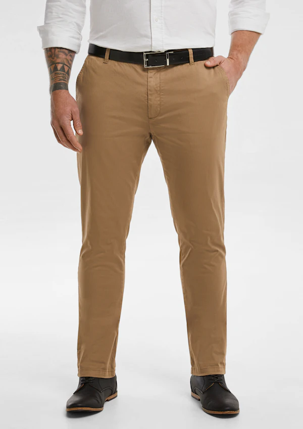 Tobacco Platinum Stretch Slim Fit Chinos