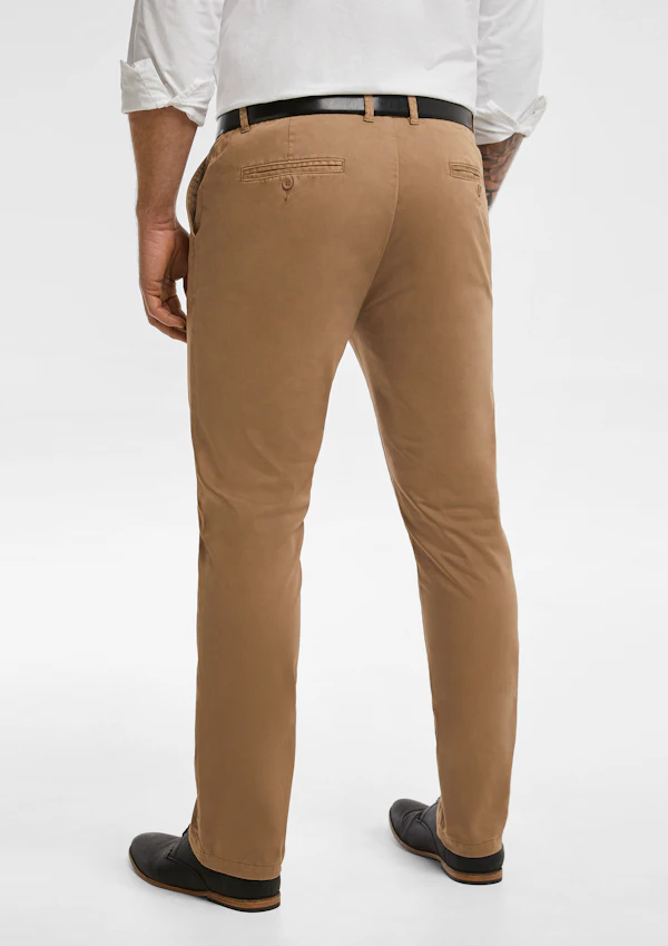 Tobacco Platinum Stretch Slim Fit Chinos