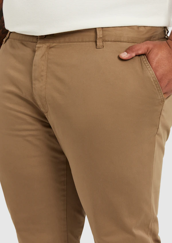 Tobacco Platinum Stretch Slim Fit Chinos