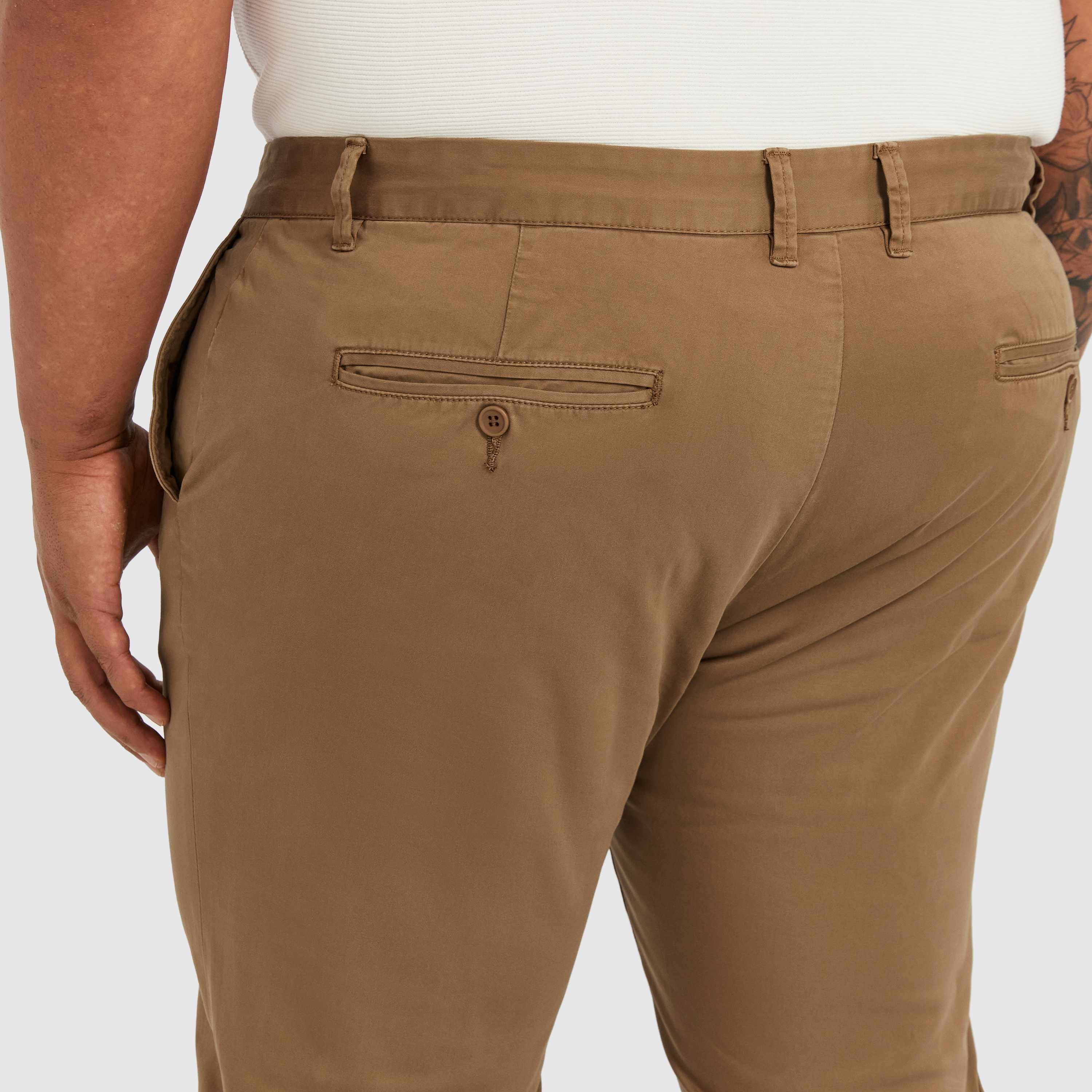 Tobacco Platinum Stretch Slim Fit Chinos