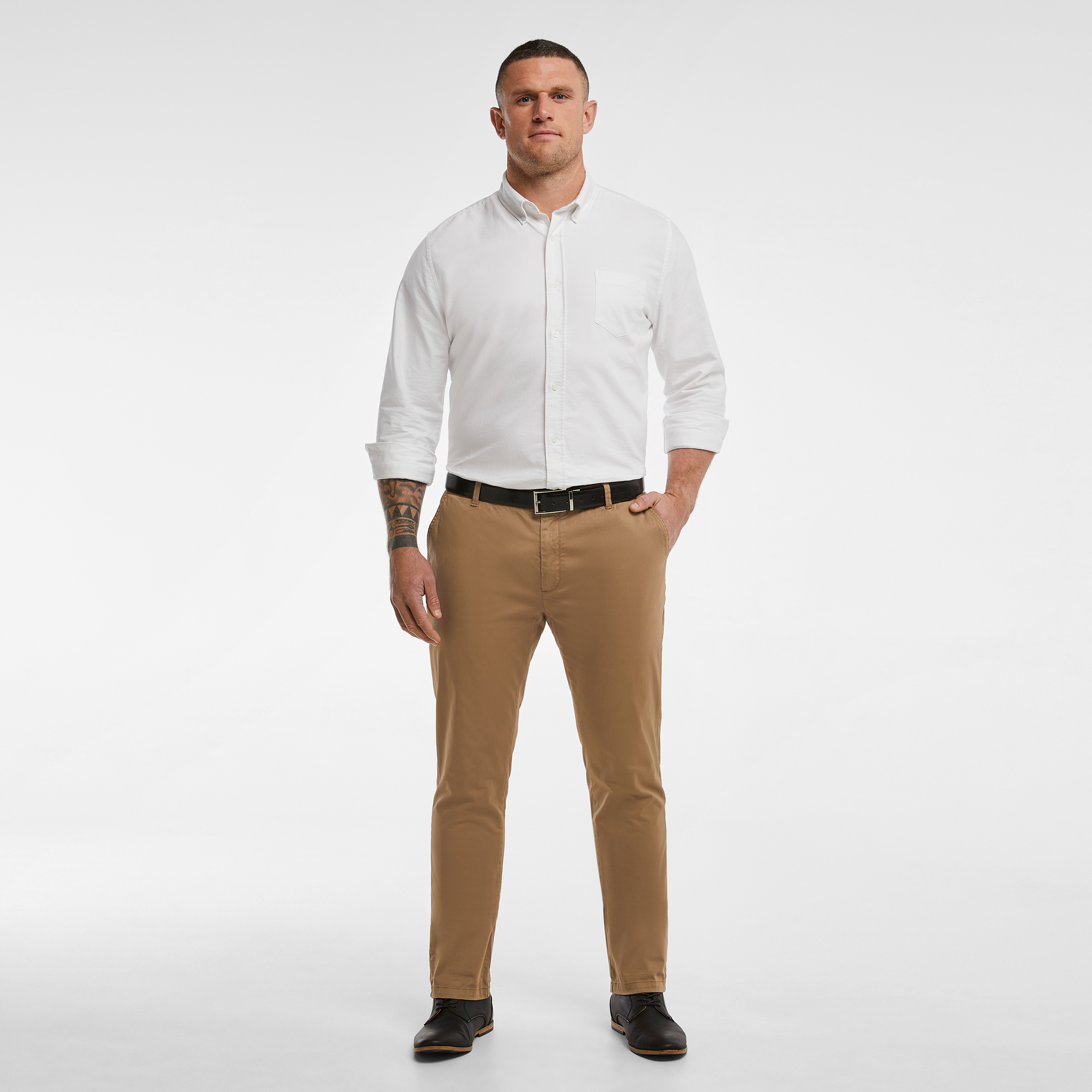 Tobacco Platinum Stretch Slim Fit Chinos