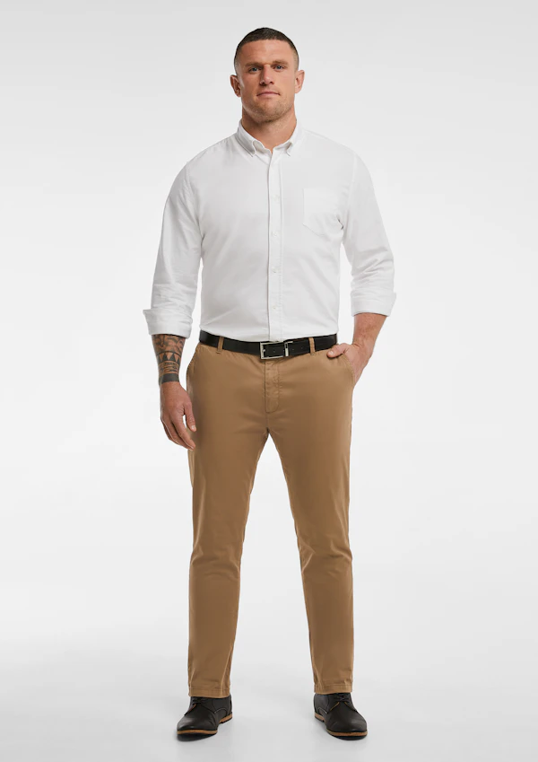 Tobacco Platinum Stretch Slim Fit Chinos