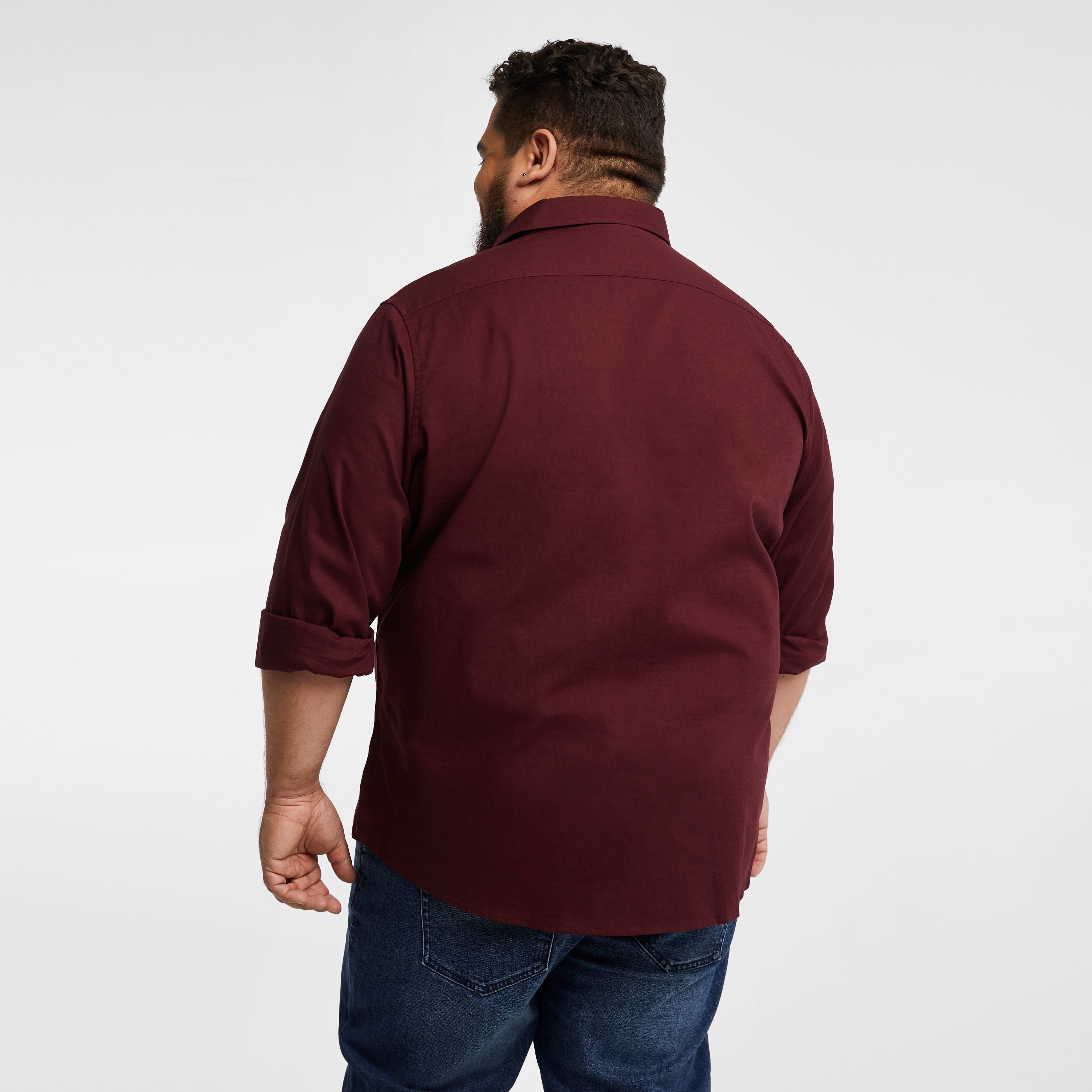 Burgundy Sniders Casual Shirt