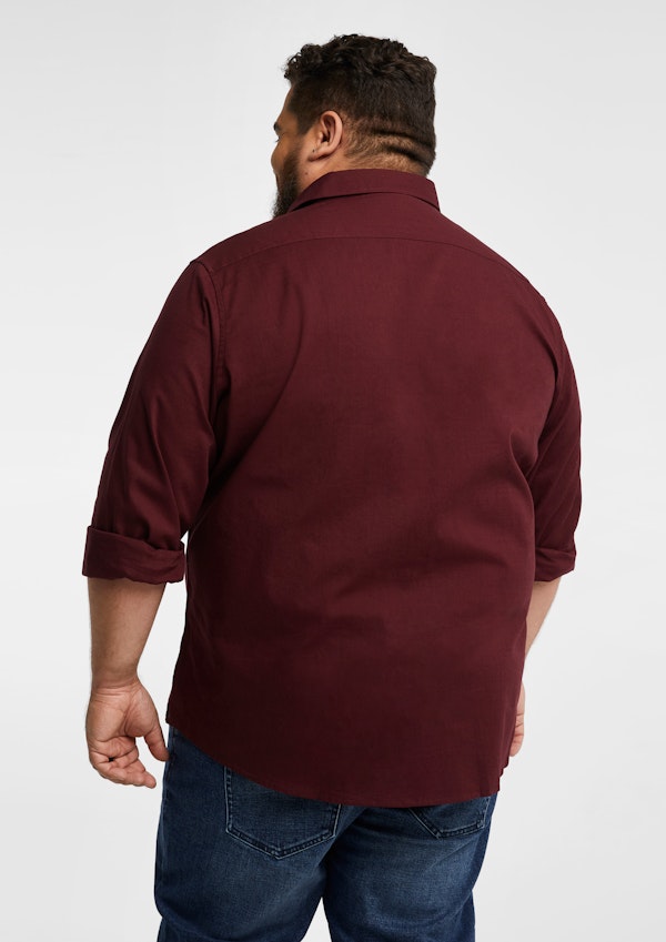 Burgundy Sniders Casual Shirt