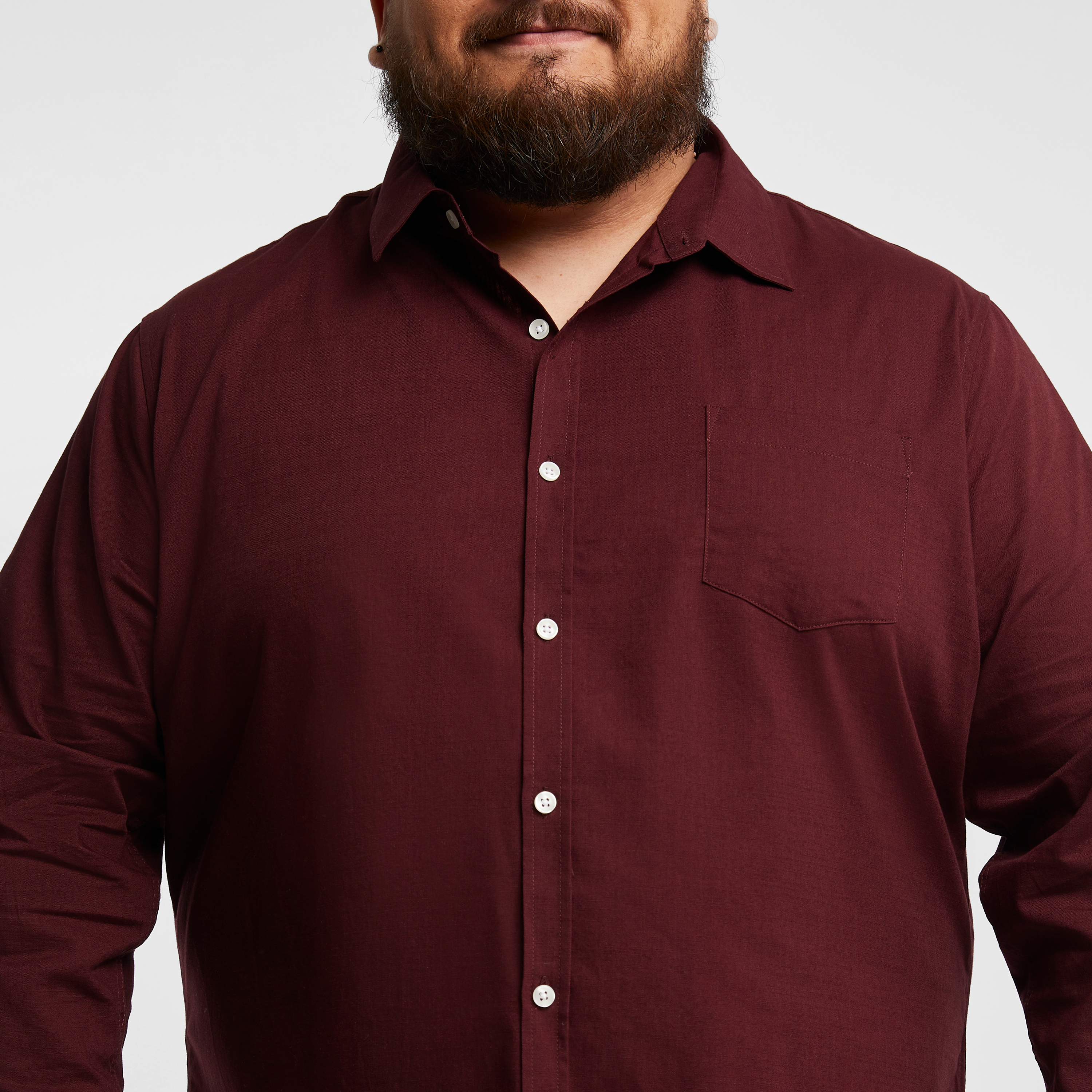Burgundy Sniders Casual Shirt