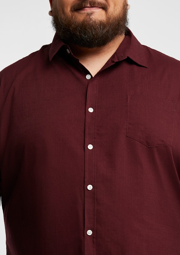 Burgundy Sniders Casual Shirt