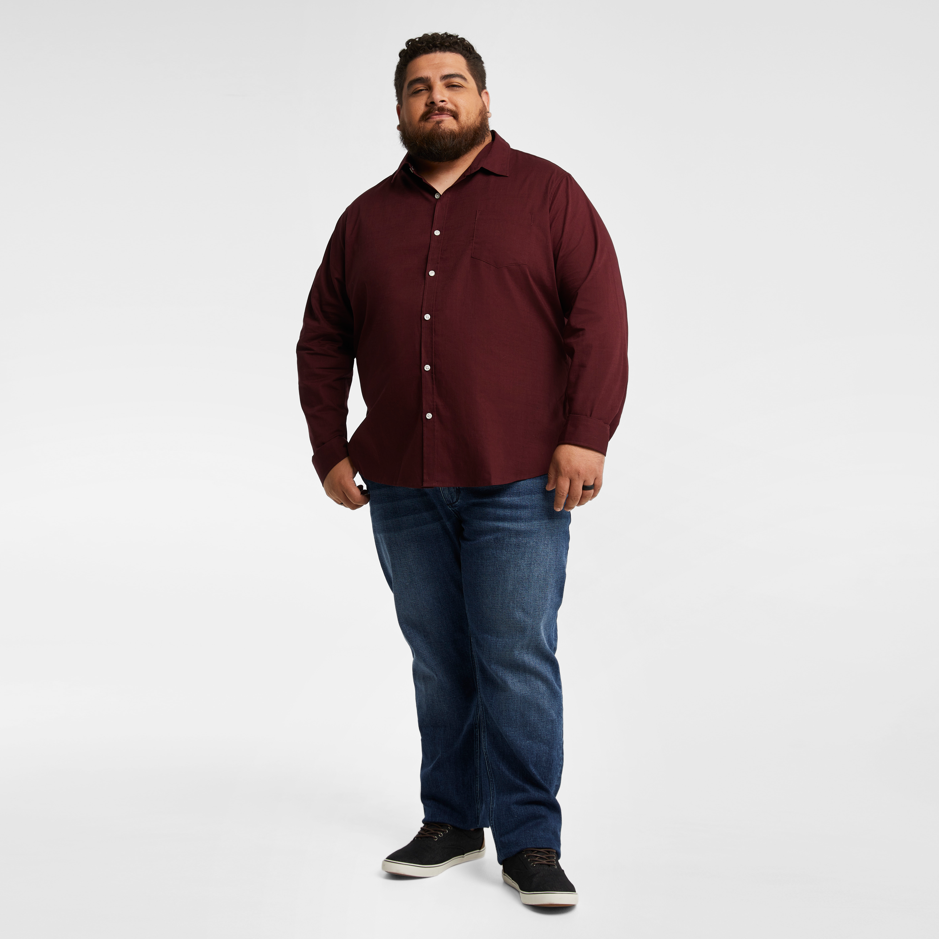 Burgundy Sniders Casual Shirt