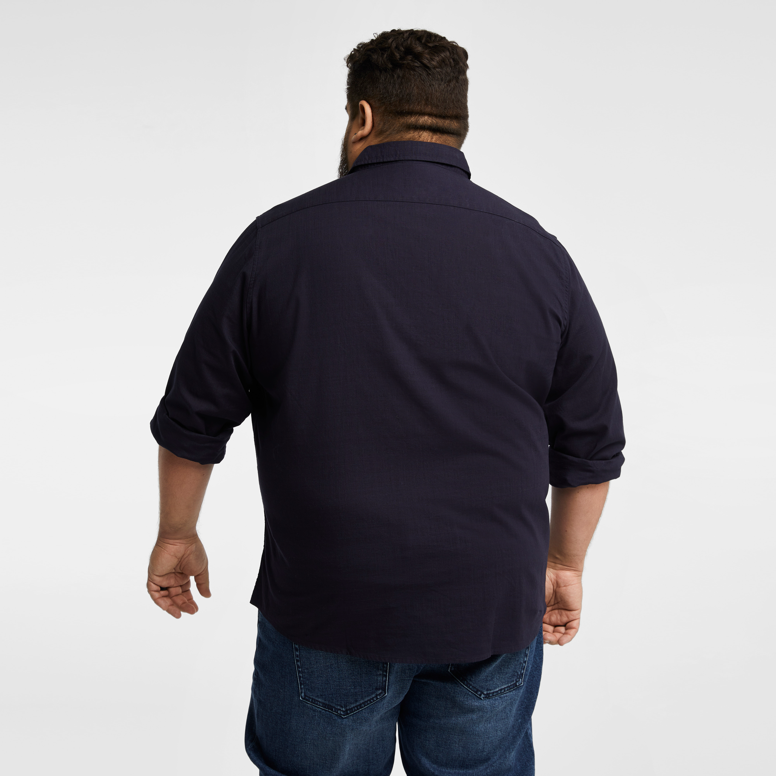 Navy Sniders Casual Shirt