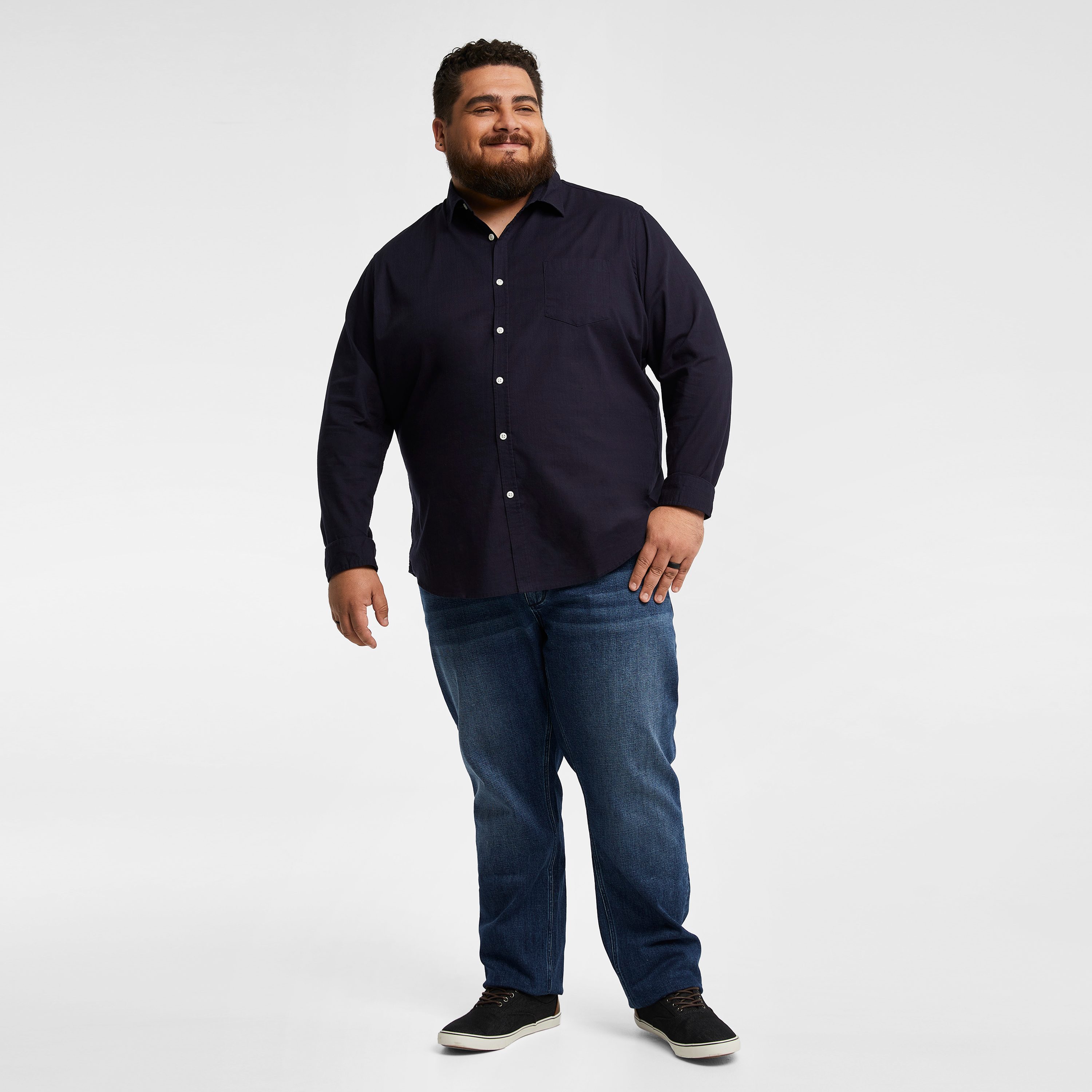 Navy Sniders Casual Shirt