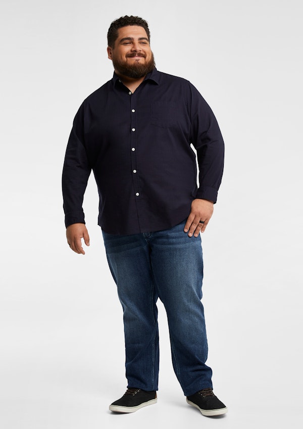 Navy Sniders Casual Shirt