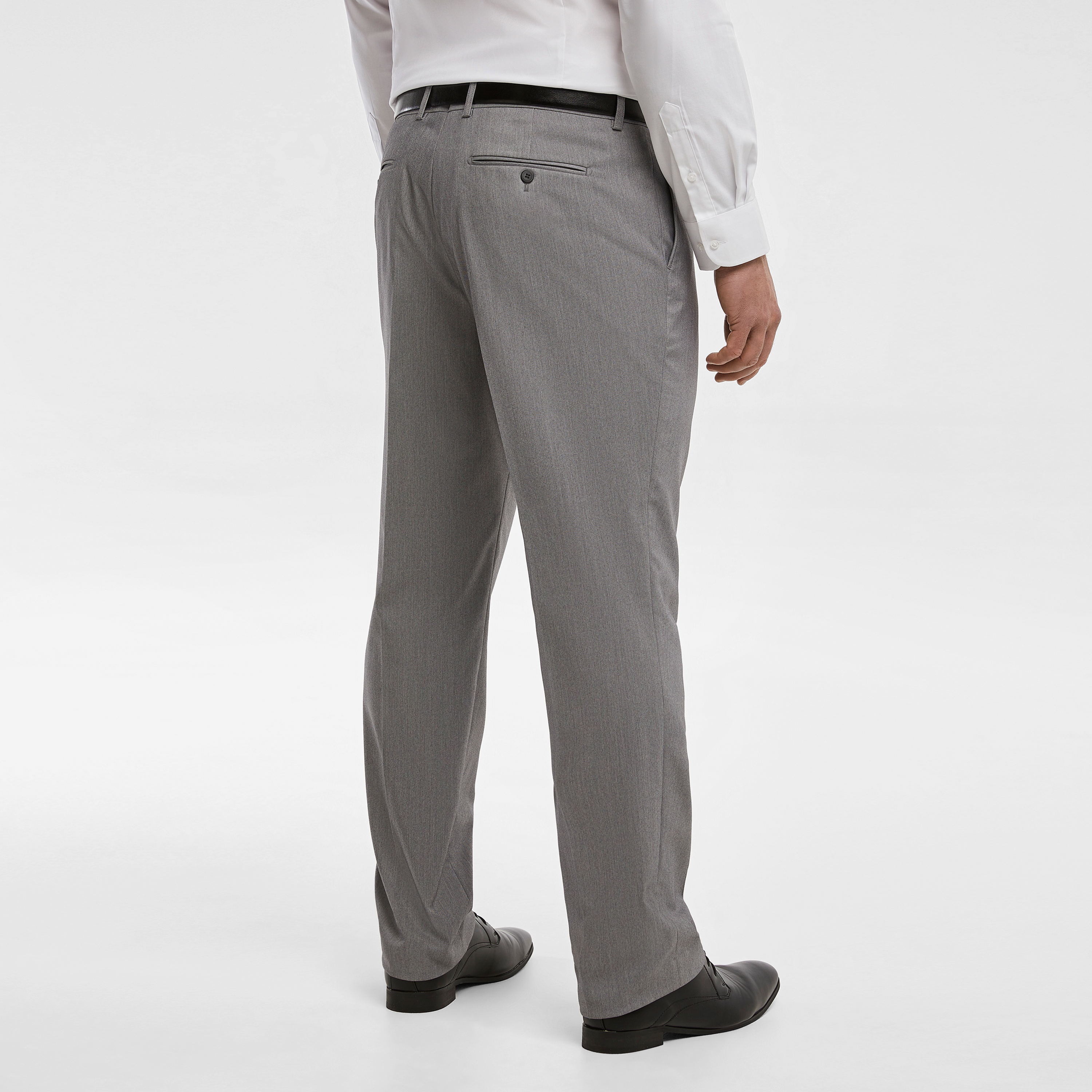 Light Grey Diamond Stretch Dress Pants
