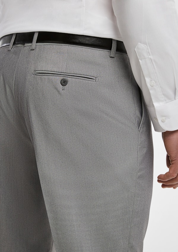 Light Grey Diamond Stretch Dress Pants