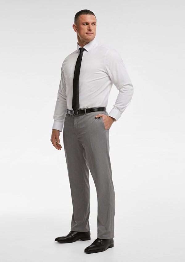 Light Grey Diamond Stretch Dress Pants