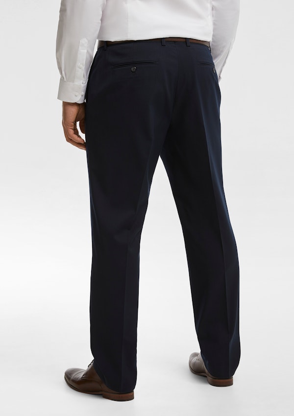Navy Diamond Stretch Dress Pants