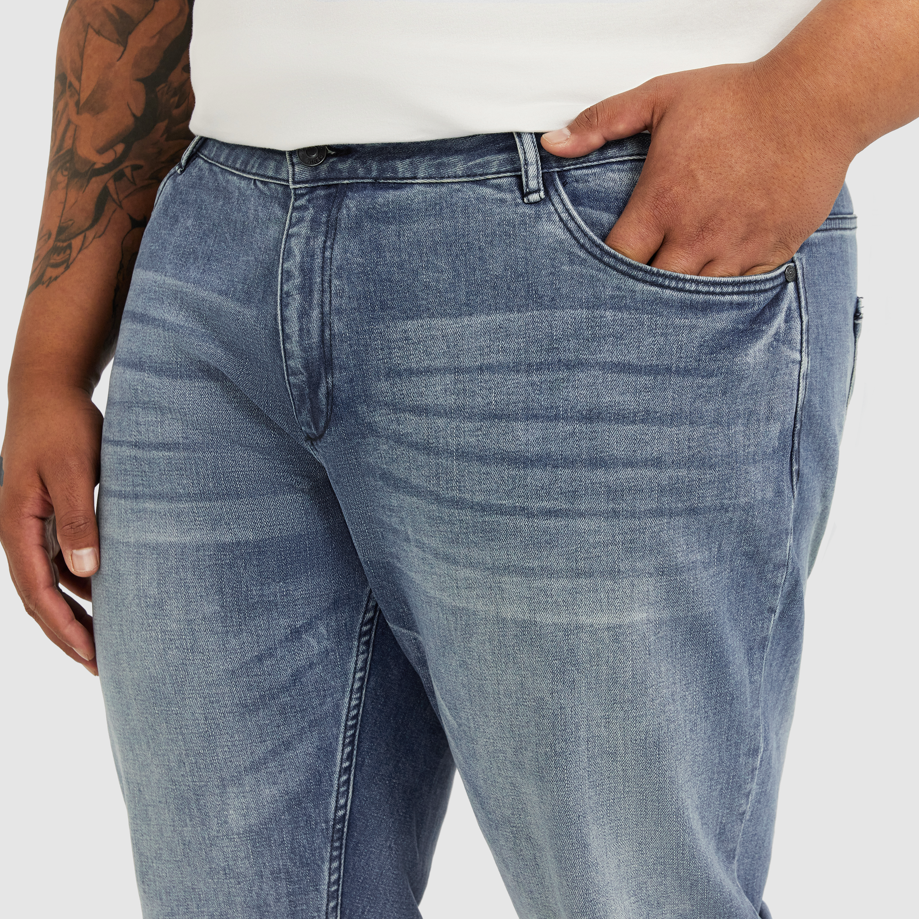 Blue Avalon Straight Leg Jeans