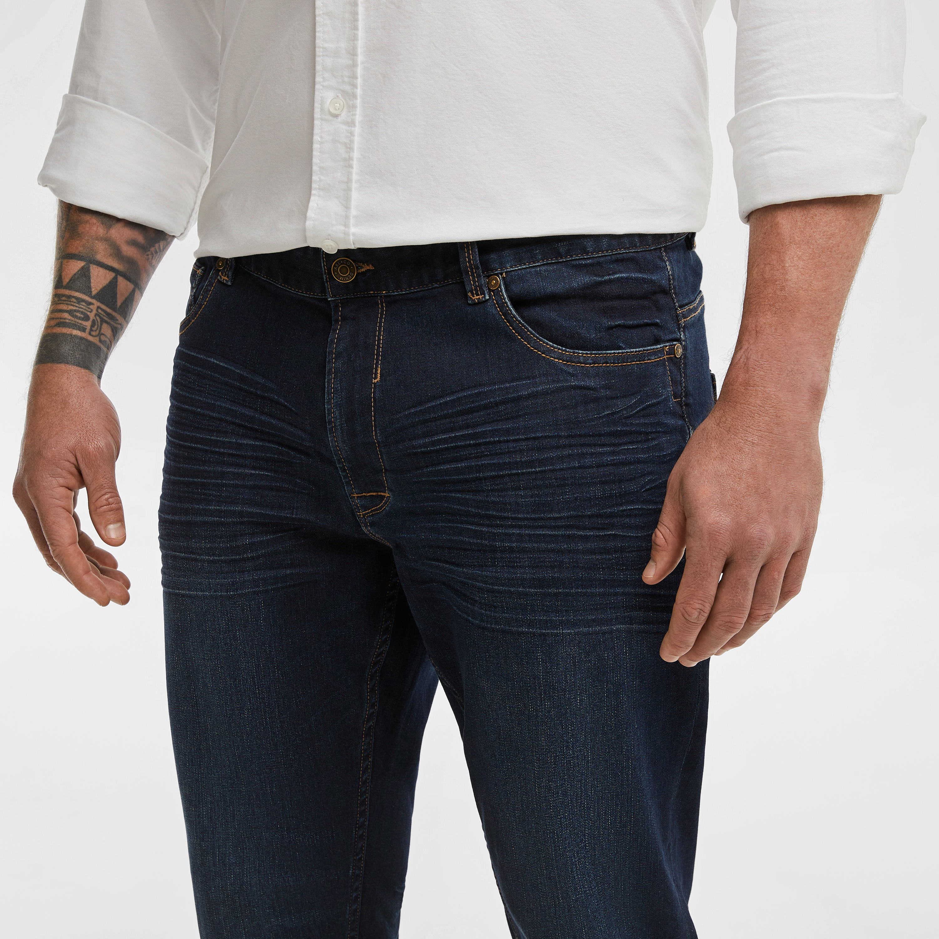 Blue Wade Stretch Straight Leg Jeans