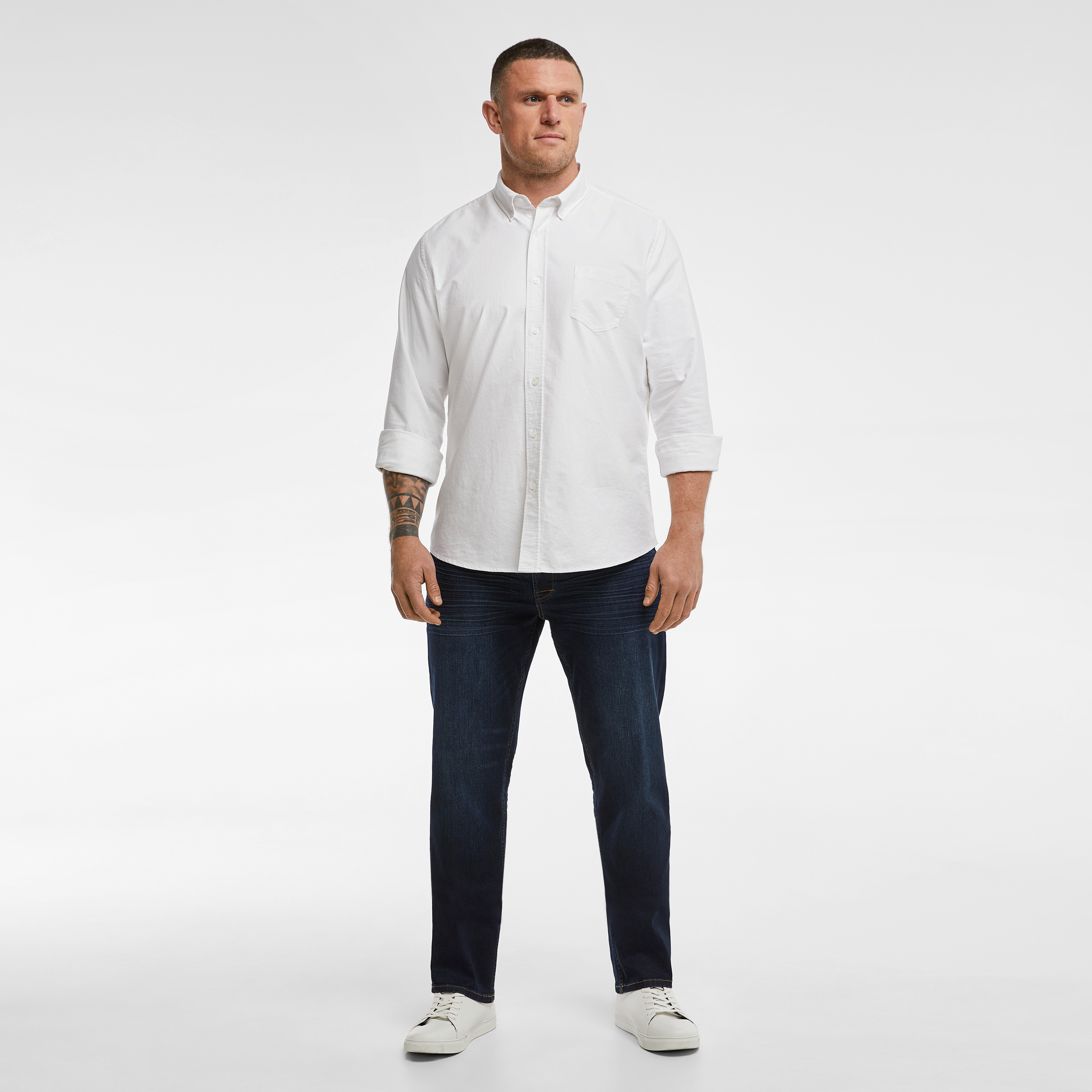 Blue Wade Stretch Straight Leg Jeans