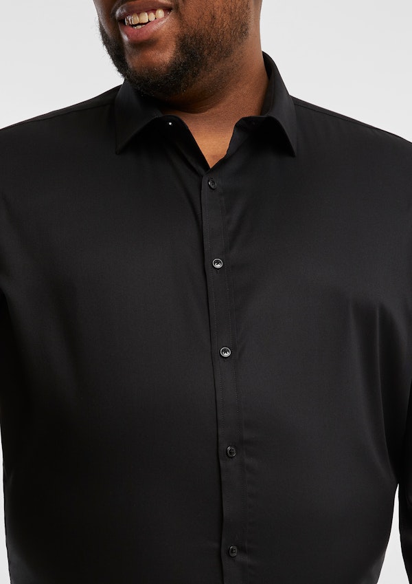 Black Cyrus Stretch Dress Shirt