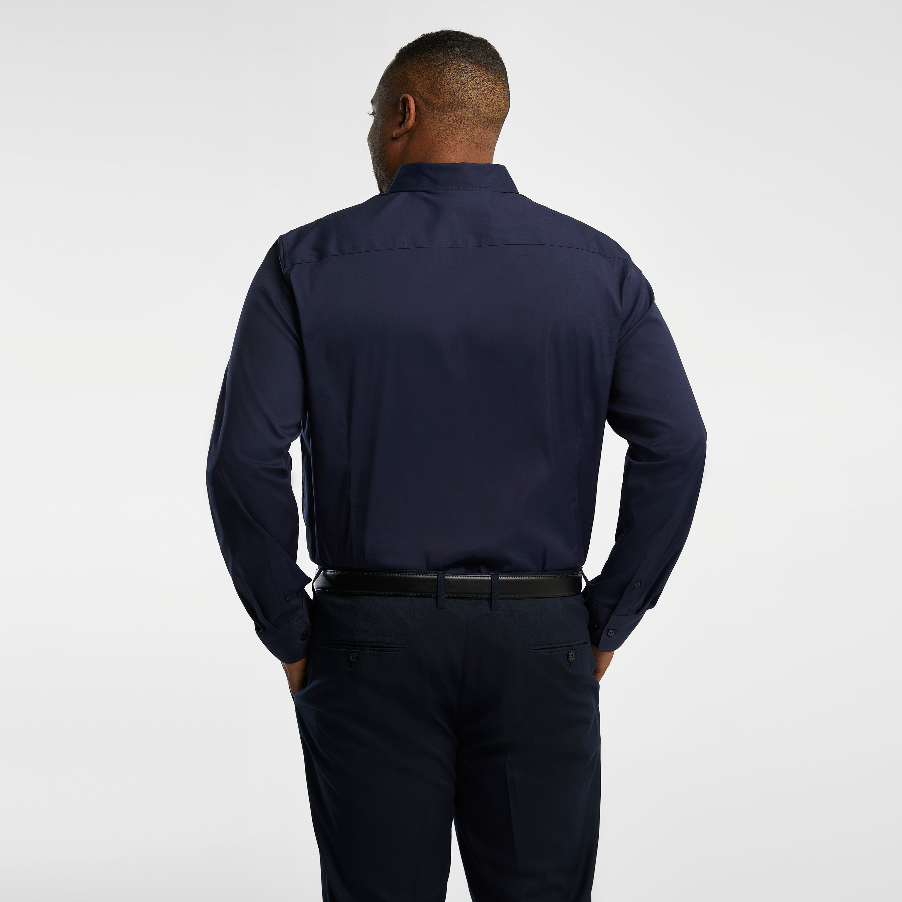 Navy Cyrus Stretch Dress Shirt