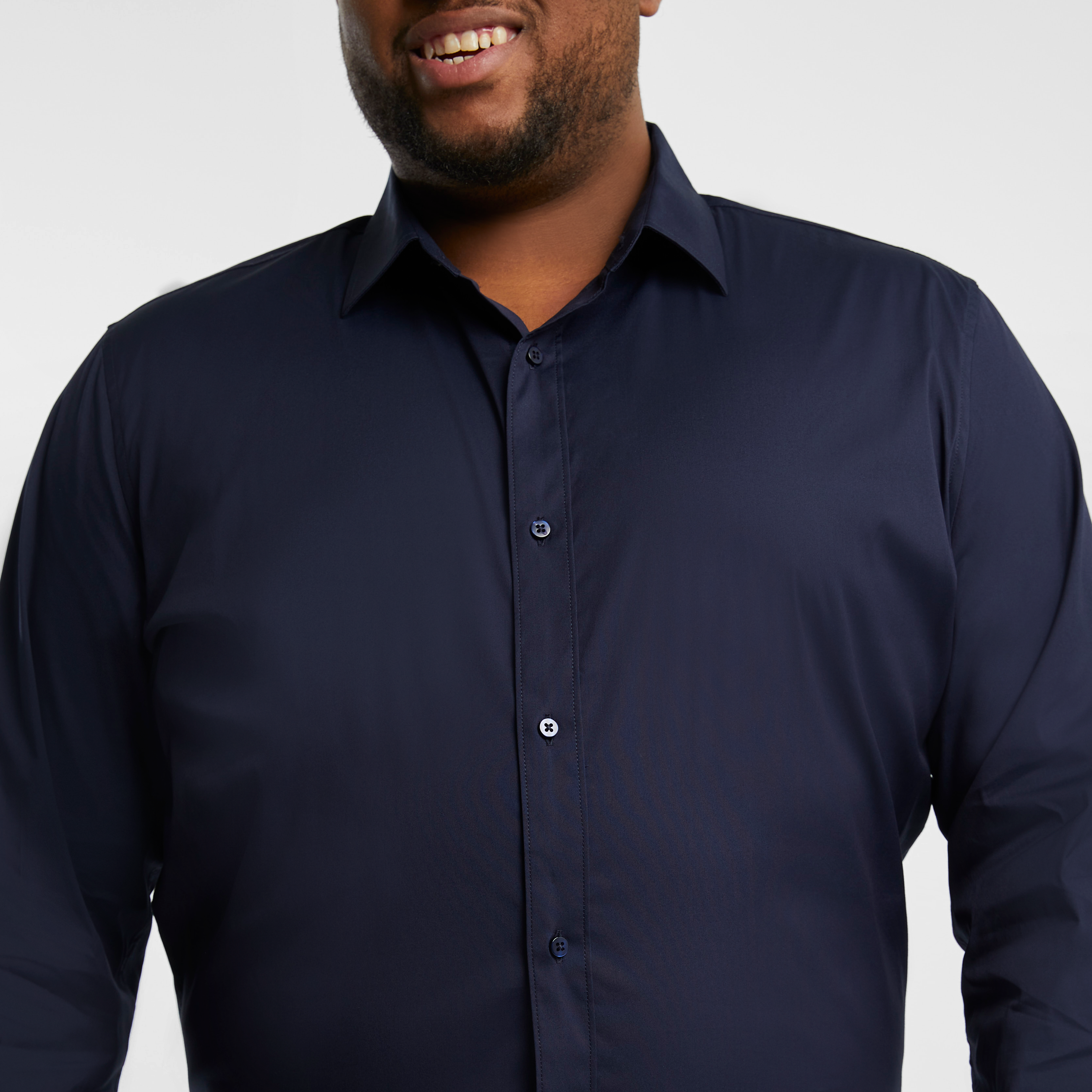 Navy Cyrus Stretch Dress Shirt