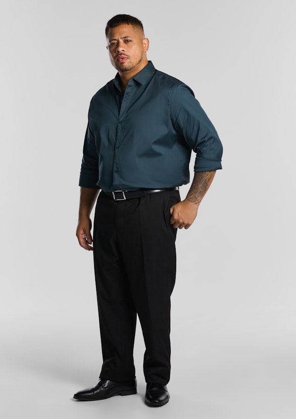 Petrol Green Cyrus Stretch Dress Shirt
