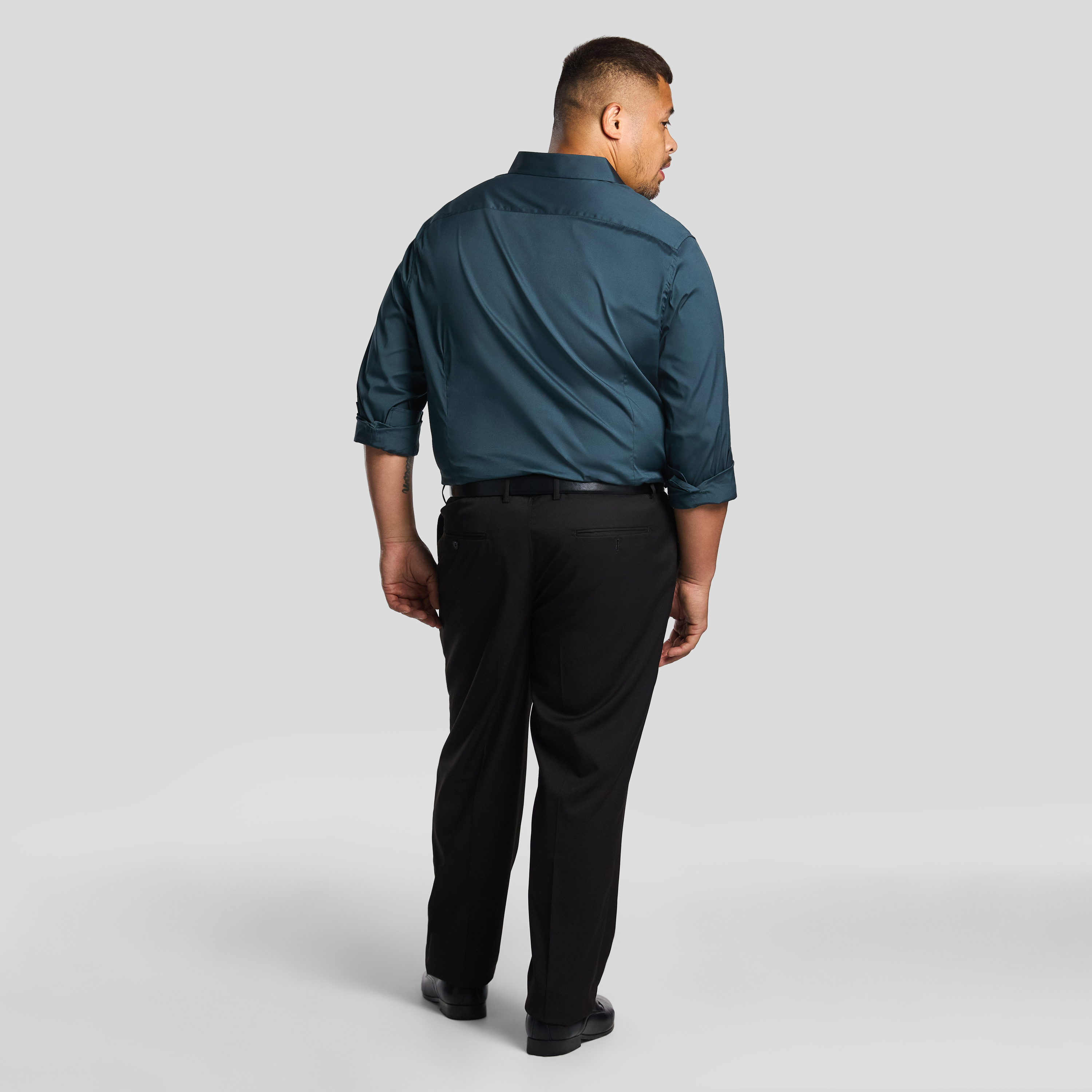 Petrol Green Cyrus Stretch Dress Shirt