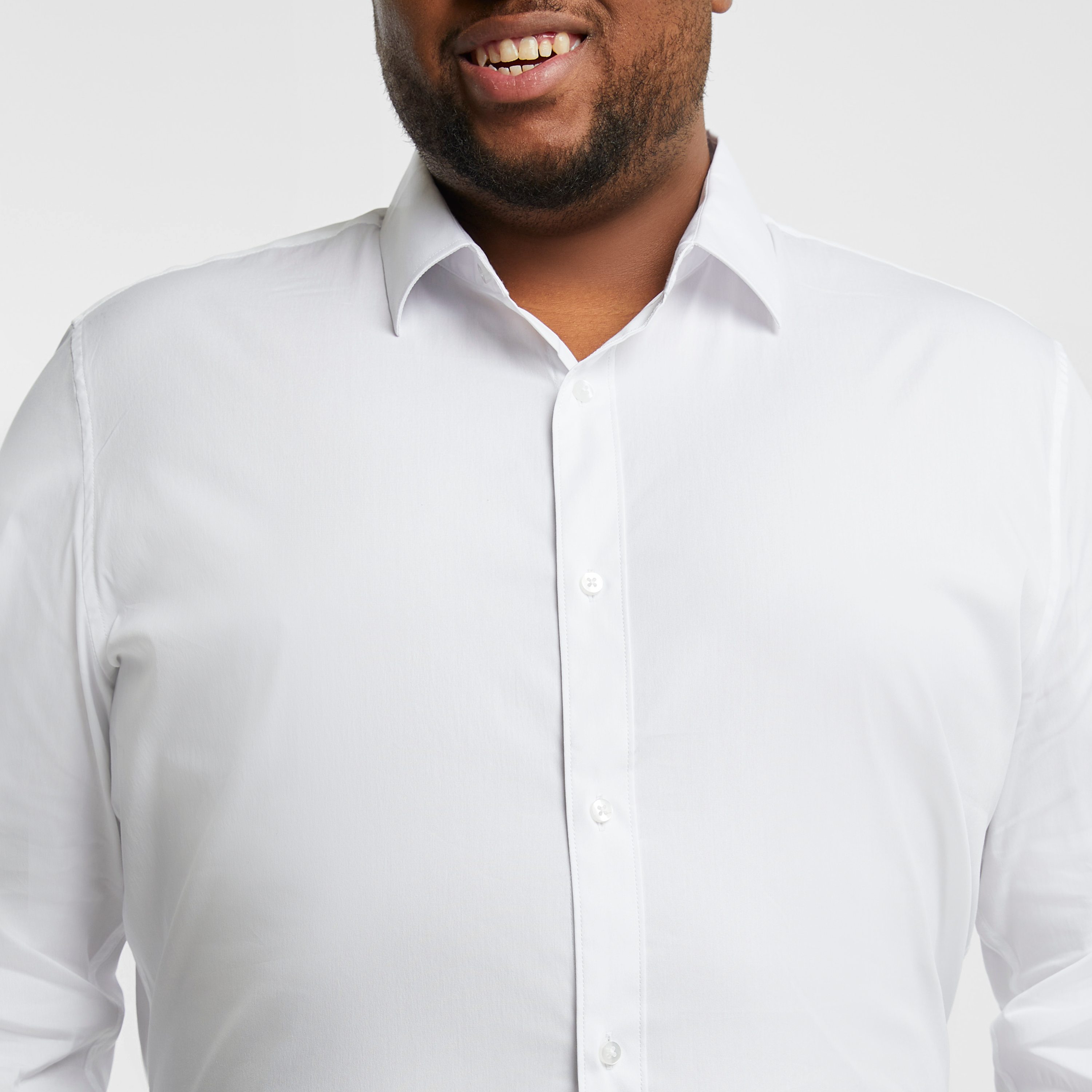 White Cyrus Stretch Dress Shirt