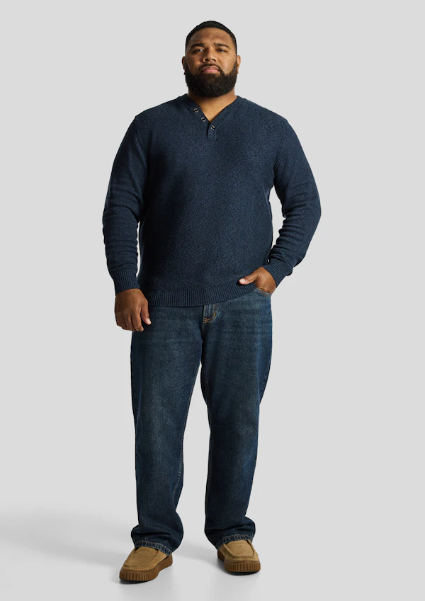 Blue Jovani Cotton Knit