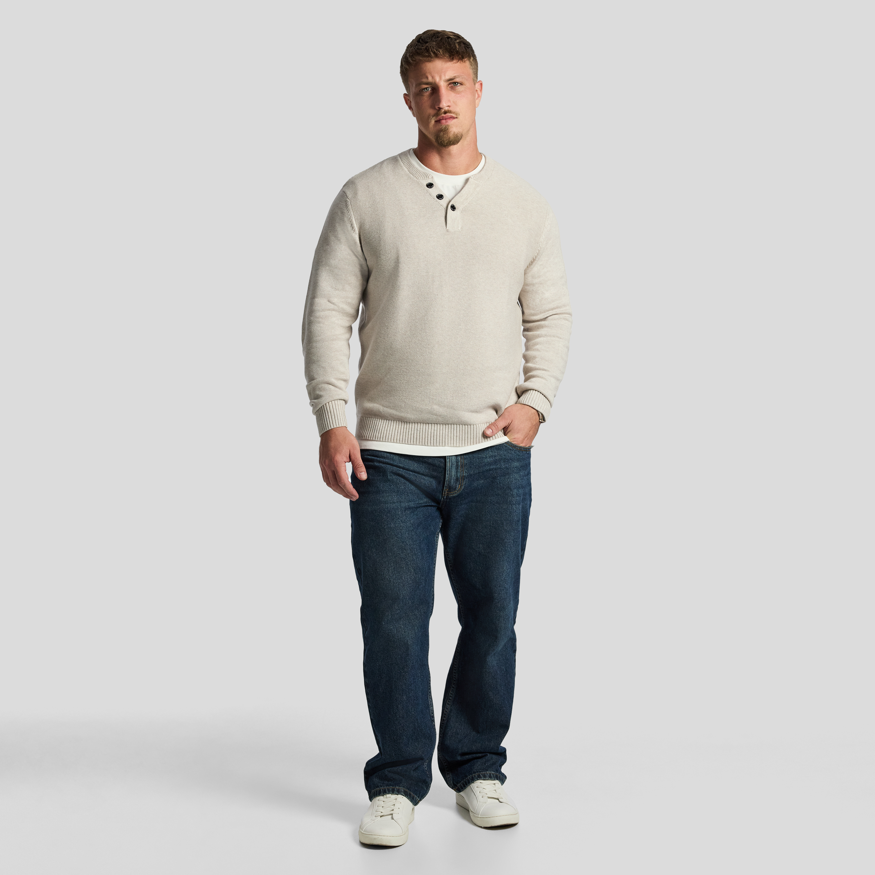 Oatmeal Jovani Cotton Knit