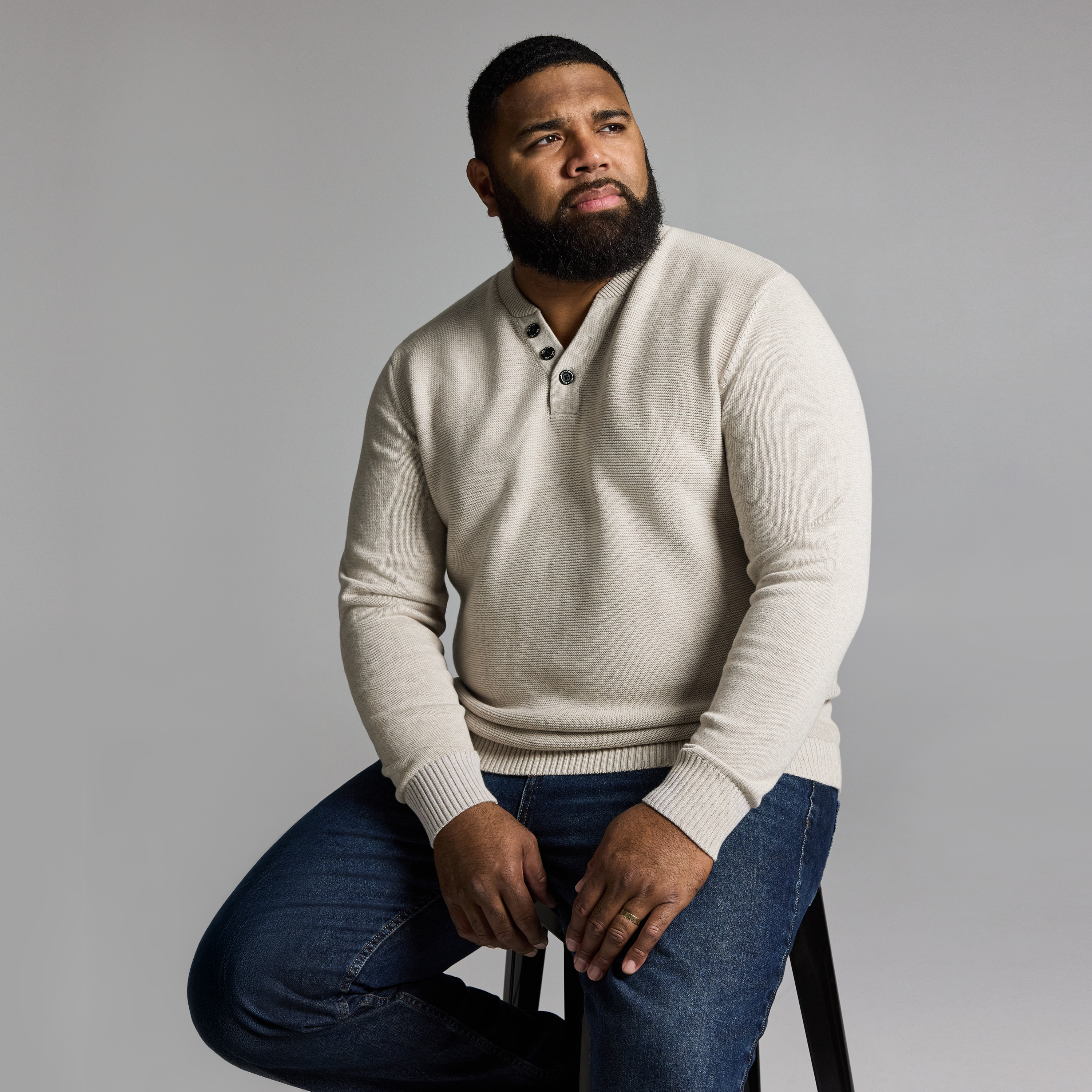 Oatmeal Jovani Cotton Knit