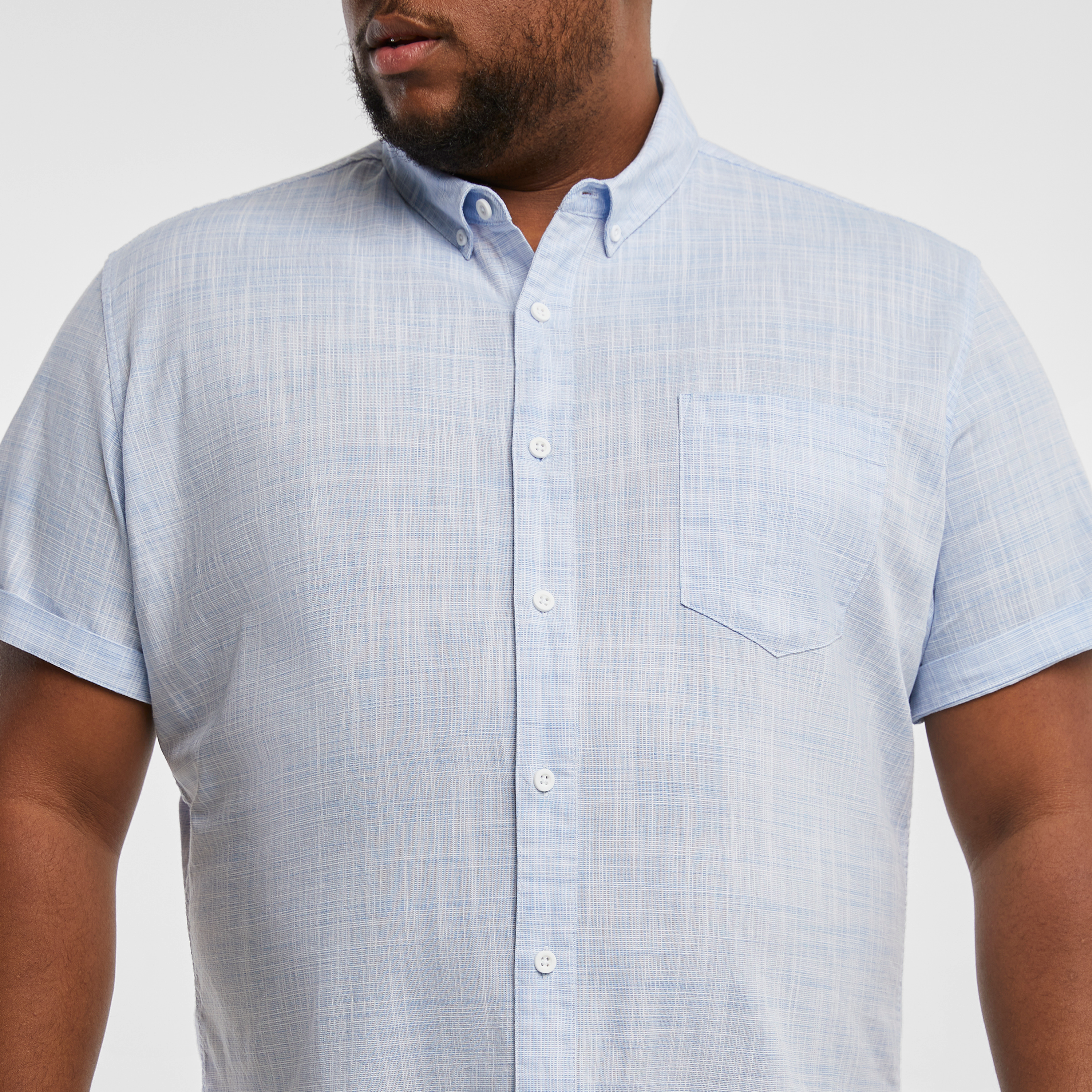 Light Blue Clancy Textured Shirt