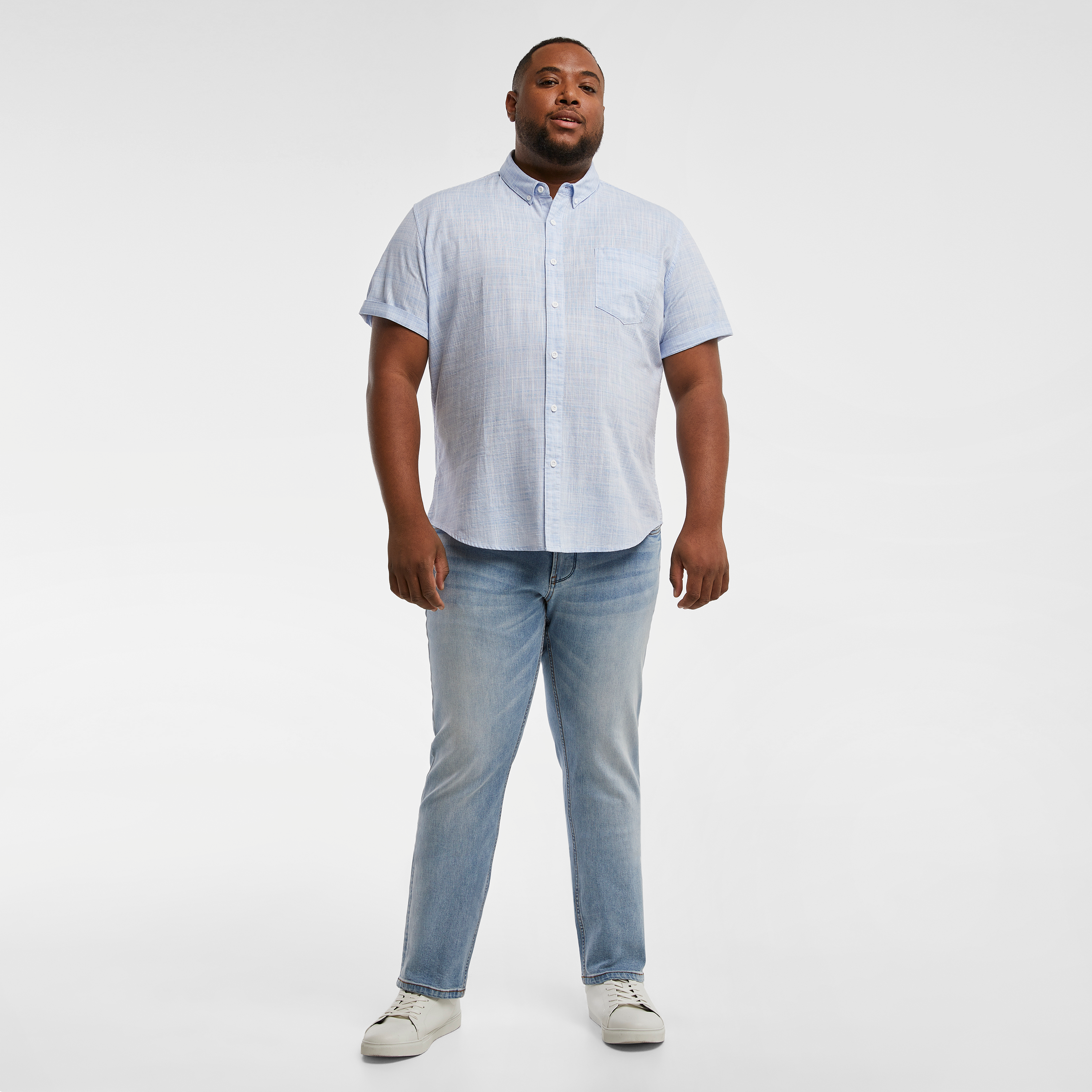 Light Blue Clancy Textured Shirt