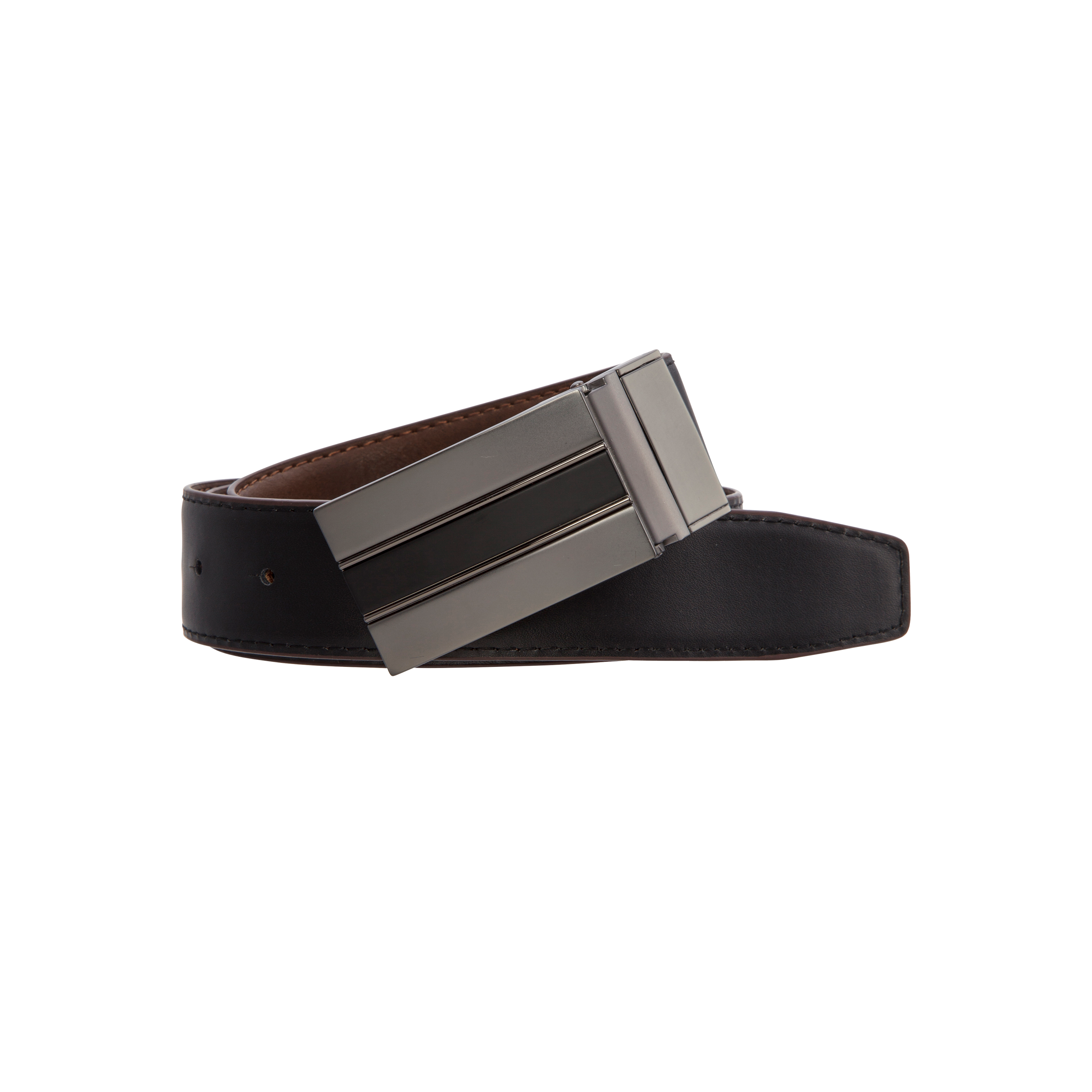 Black / Chocolate Thomas Reversible Belt