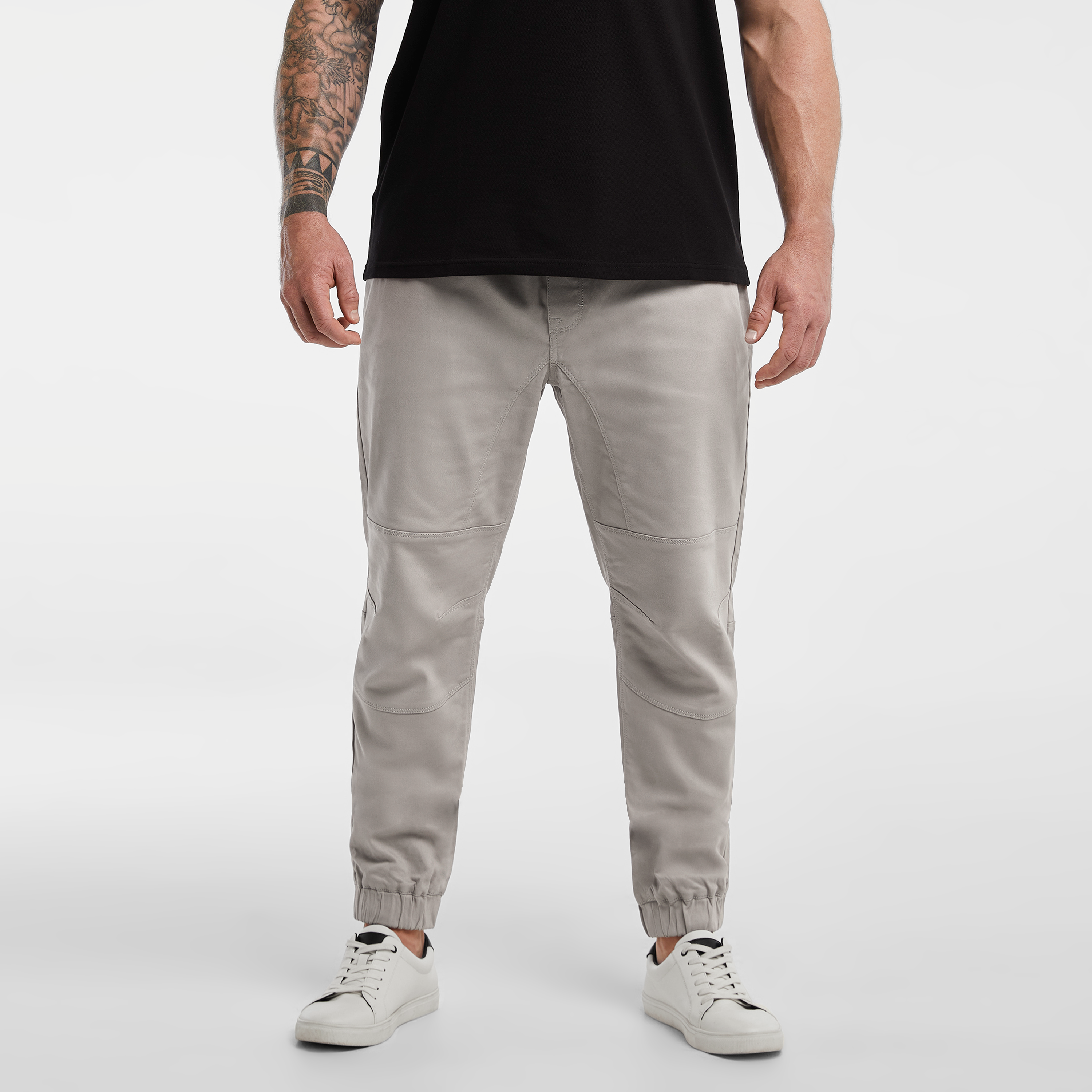 Colton Elastic Waist Cuffed Pants