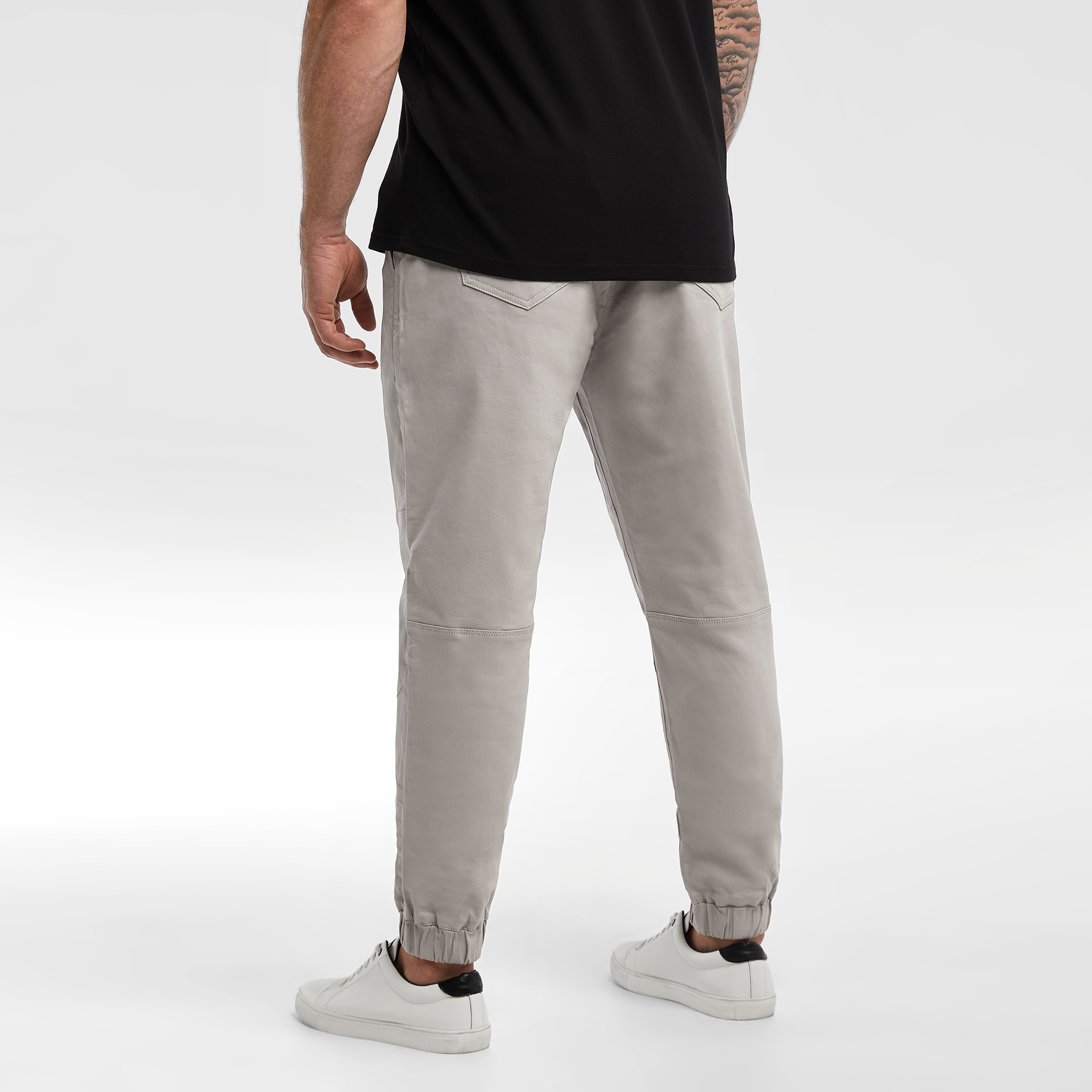 Ice Colton Elastic Waist Cuffed Pants