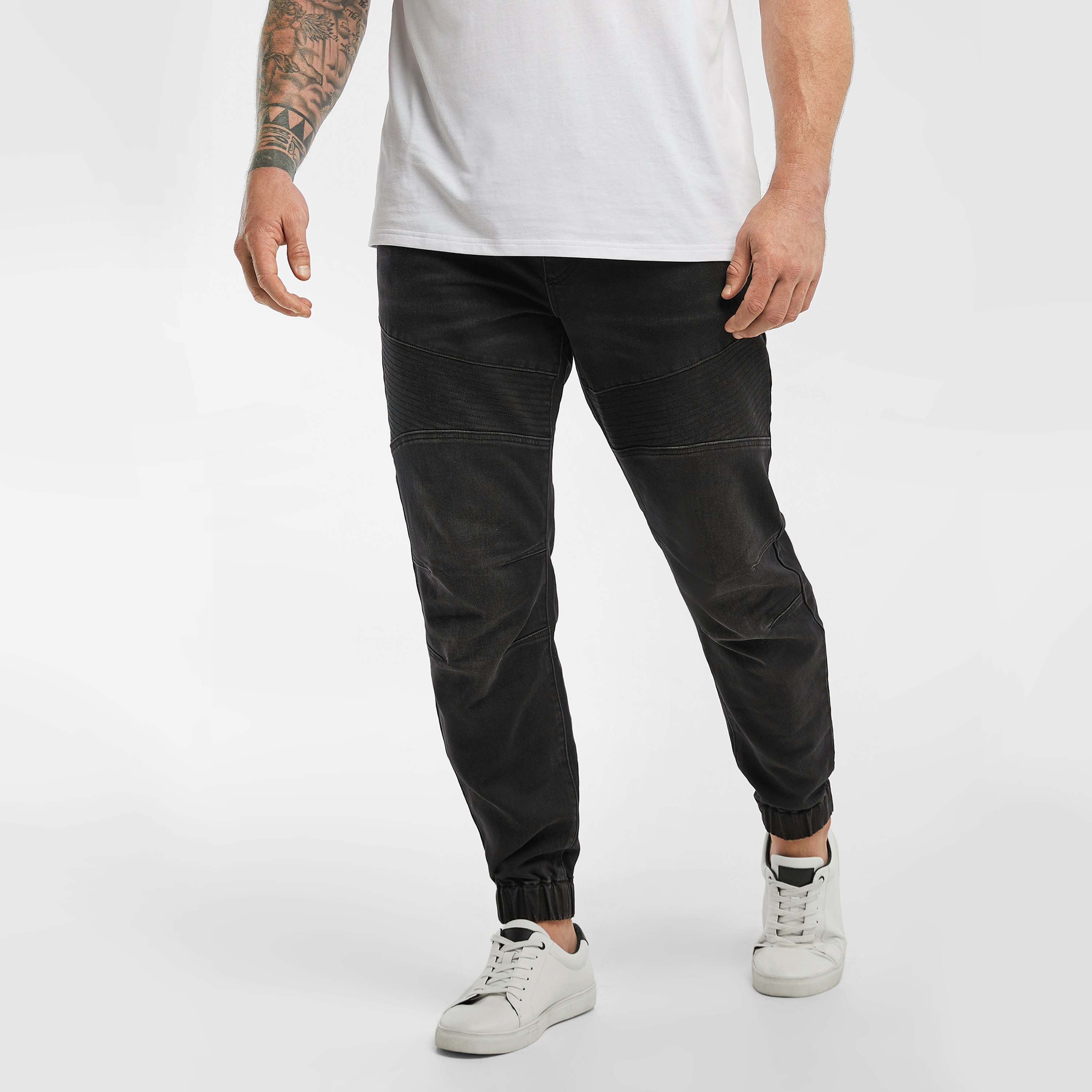 Advanced stretch clearance denim jogger pants