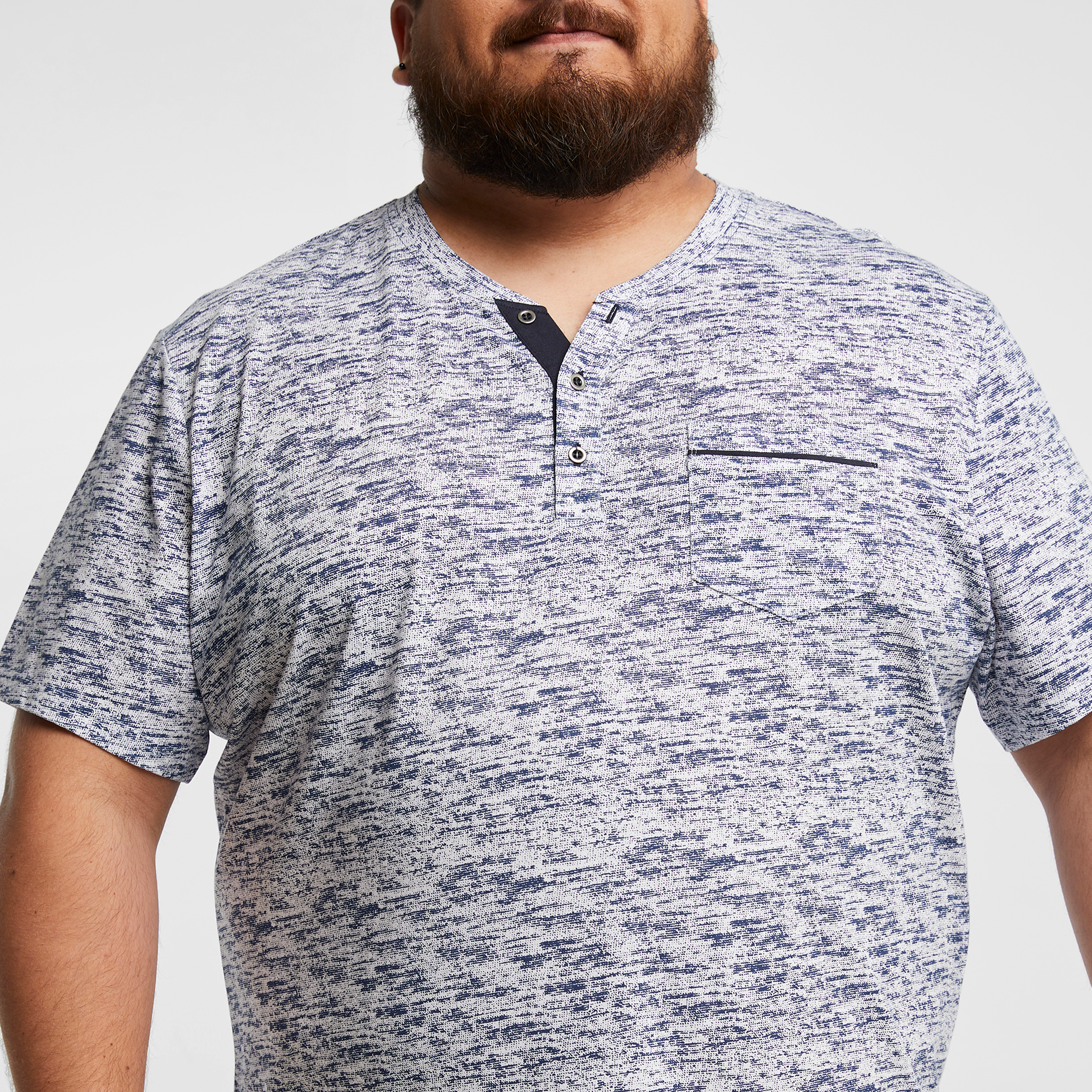 Denim Halley Henley Tee