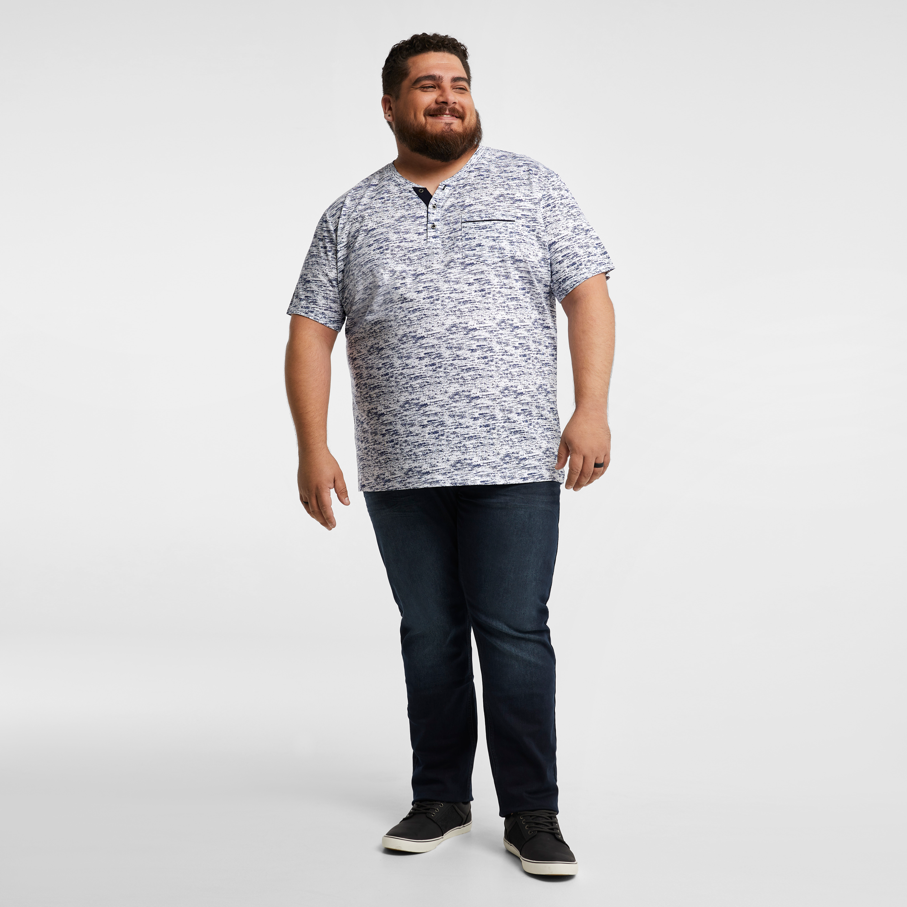 Denim Halley Henley Tee